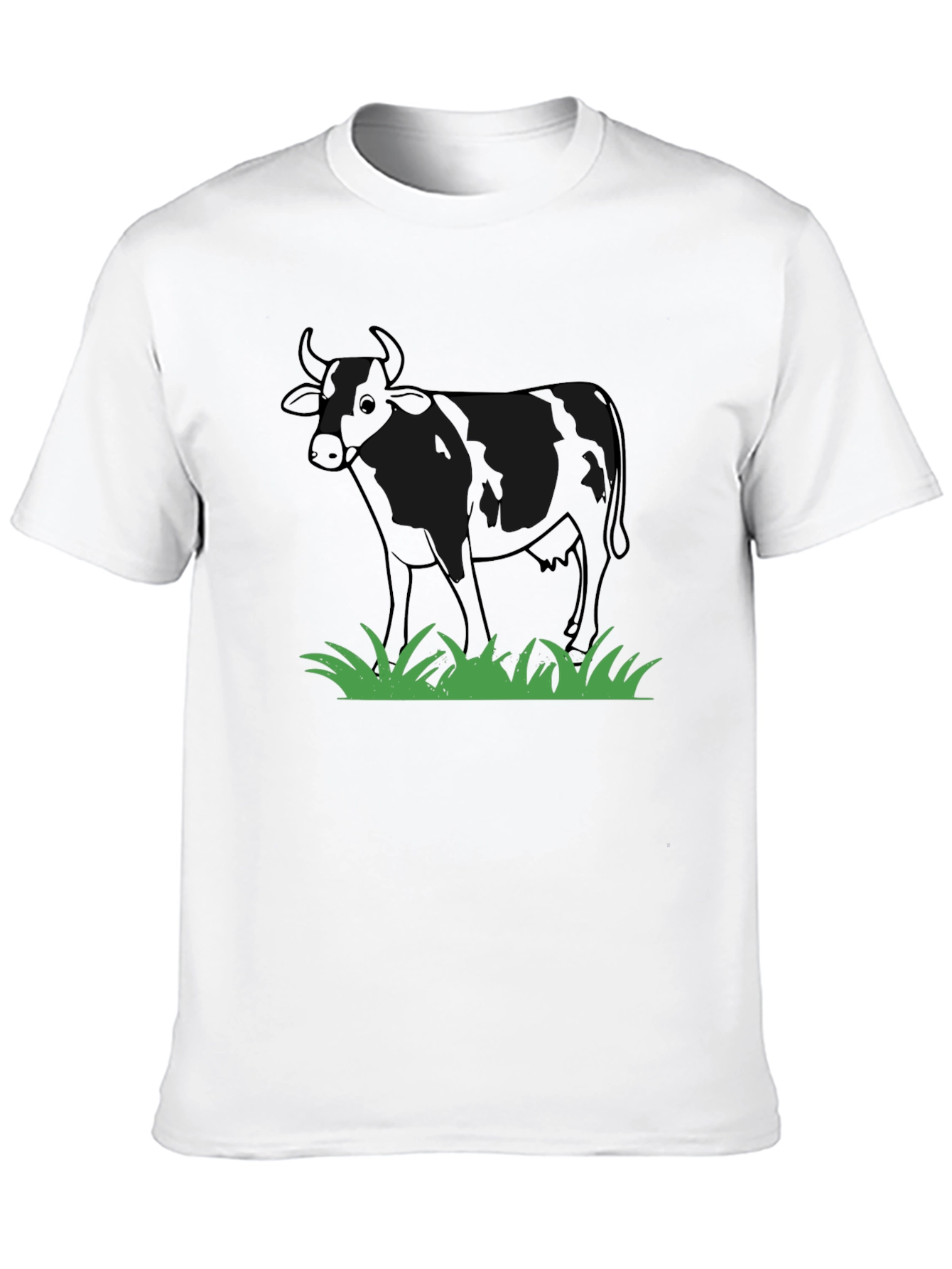 Cow Graphic T-Shirt - Black