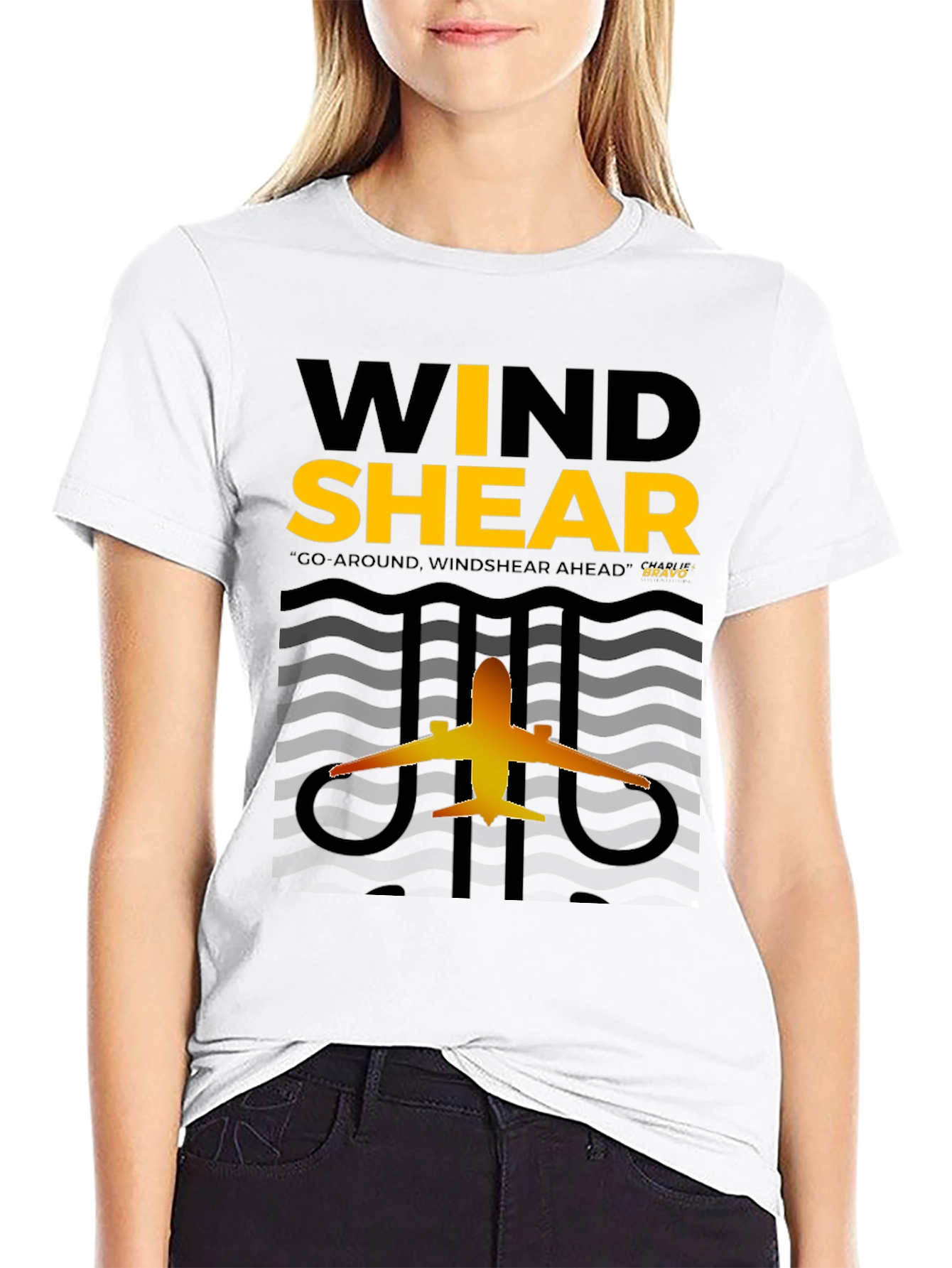 Windshear Airplane Graphic T-Shirt