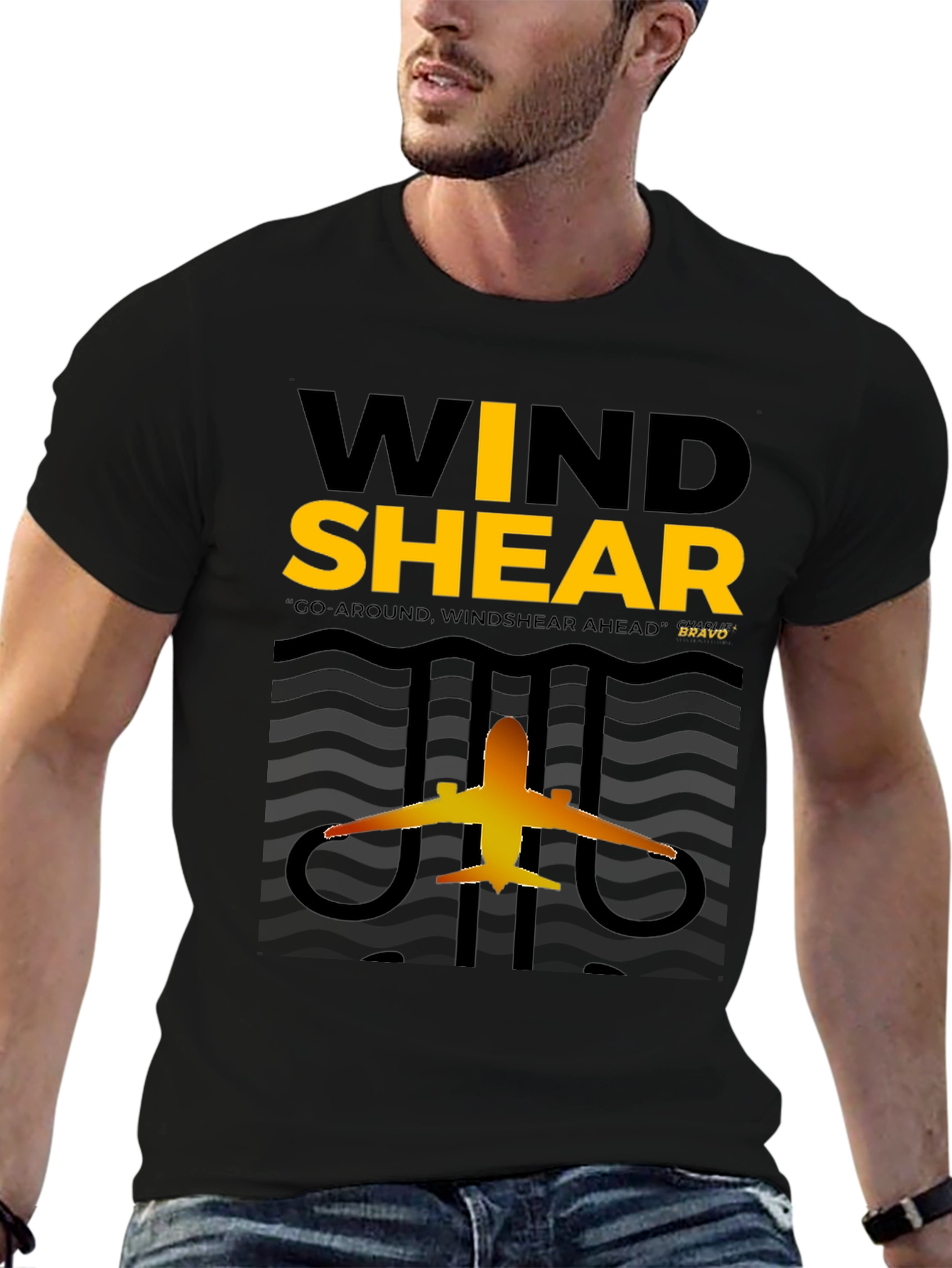 Windshear Airplane Graphic T-Shirt