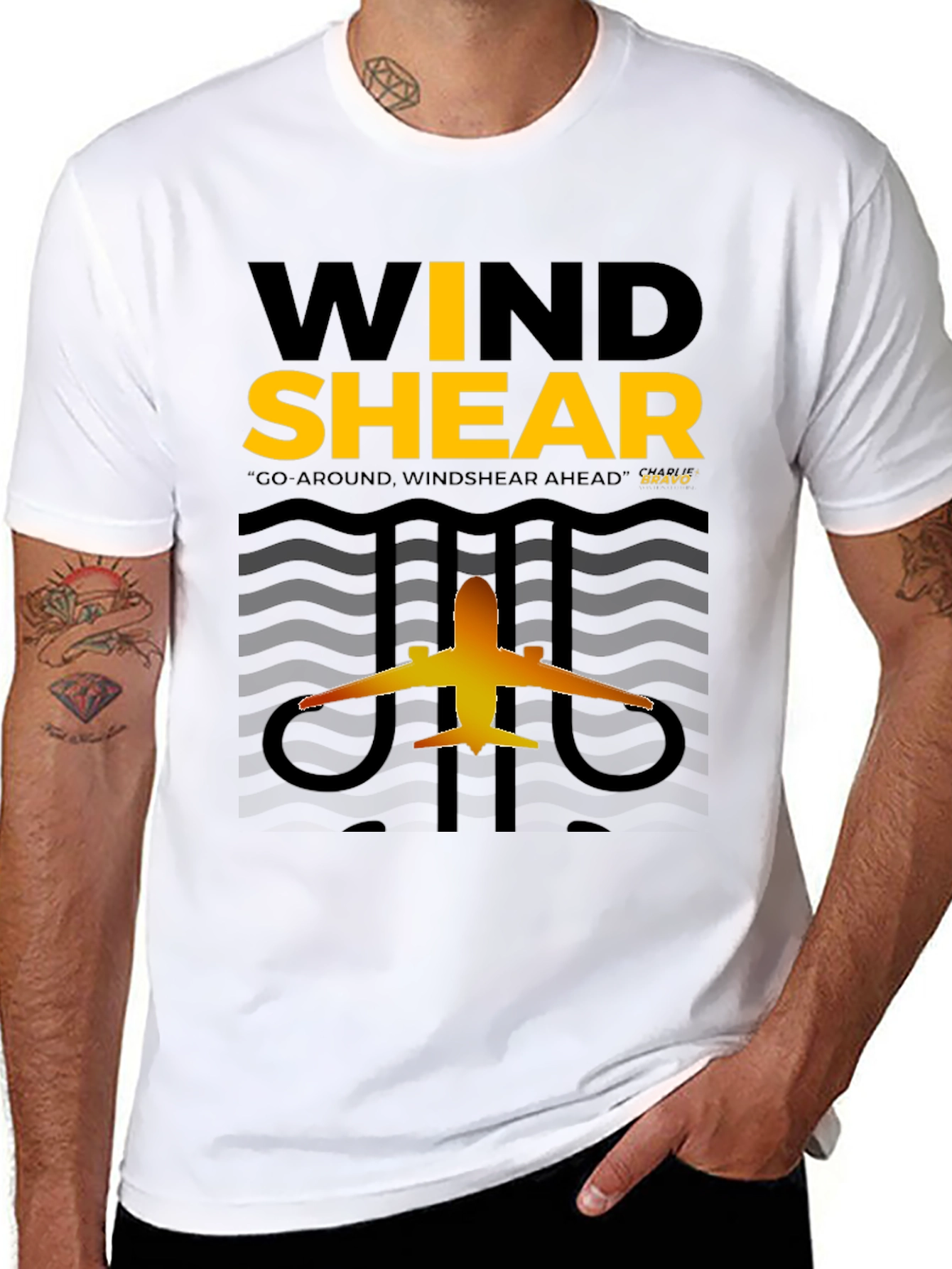 Windshear Airplane Graphic T-Shirt