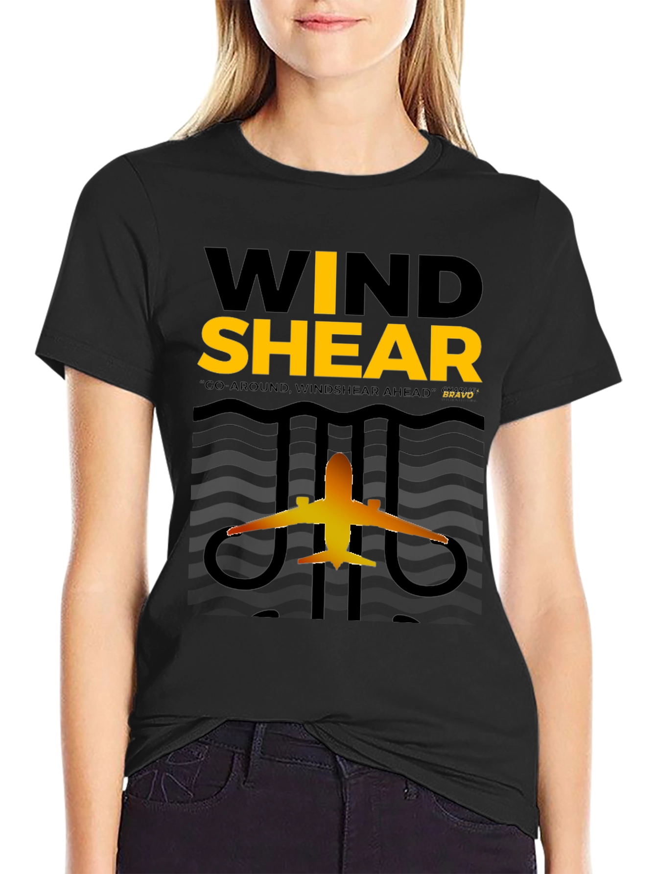 Windshear Airplane Graphic T-Shirt