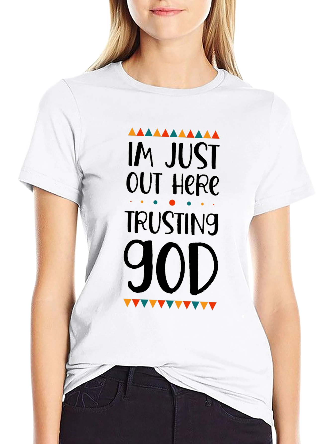 Trusting God Graphic Tee - Religious Mens T-Shirt