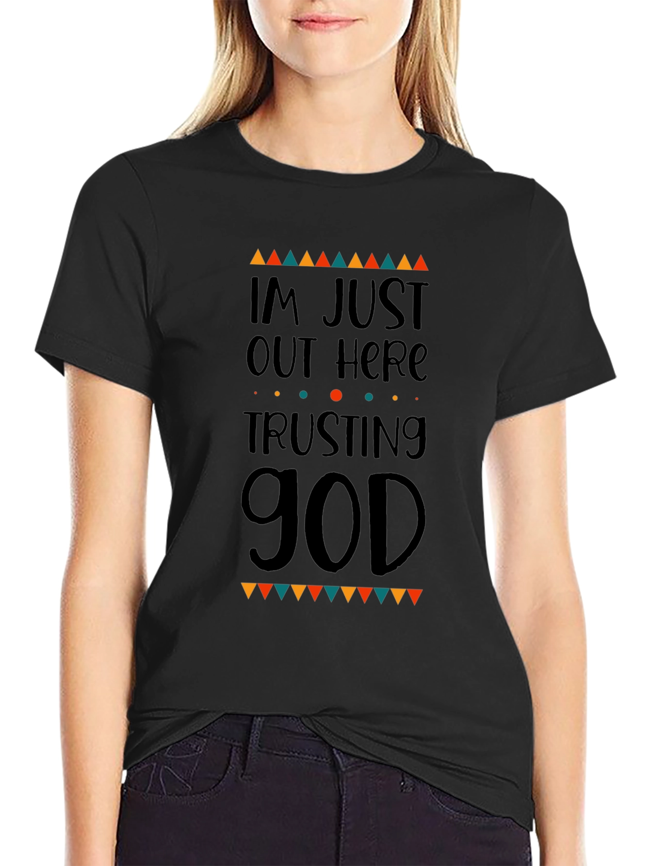 Trusting God Graphic Tee - Religious Mens T-Shirt