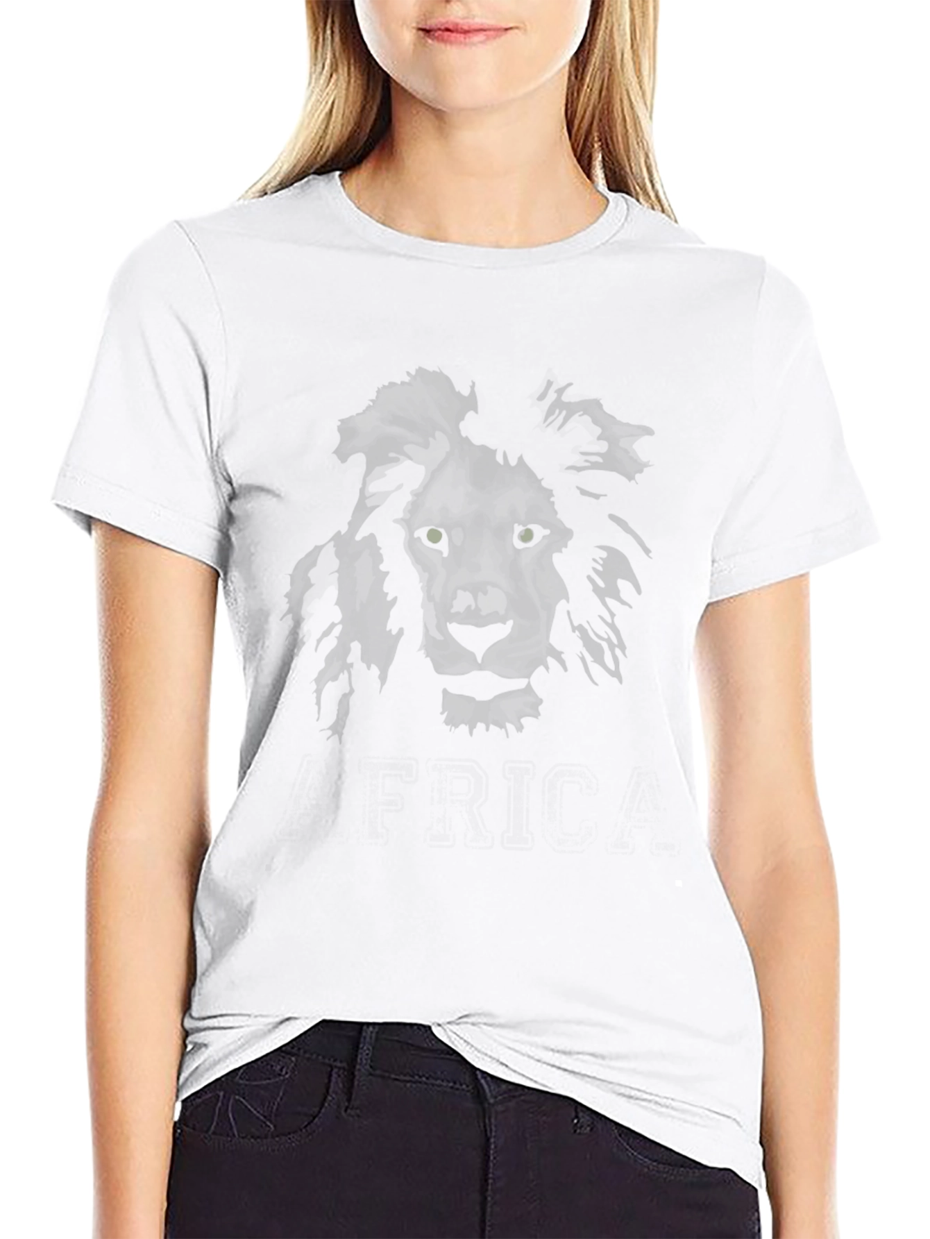 Lion Graphic Black T-Shirt
