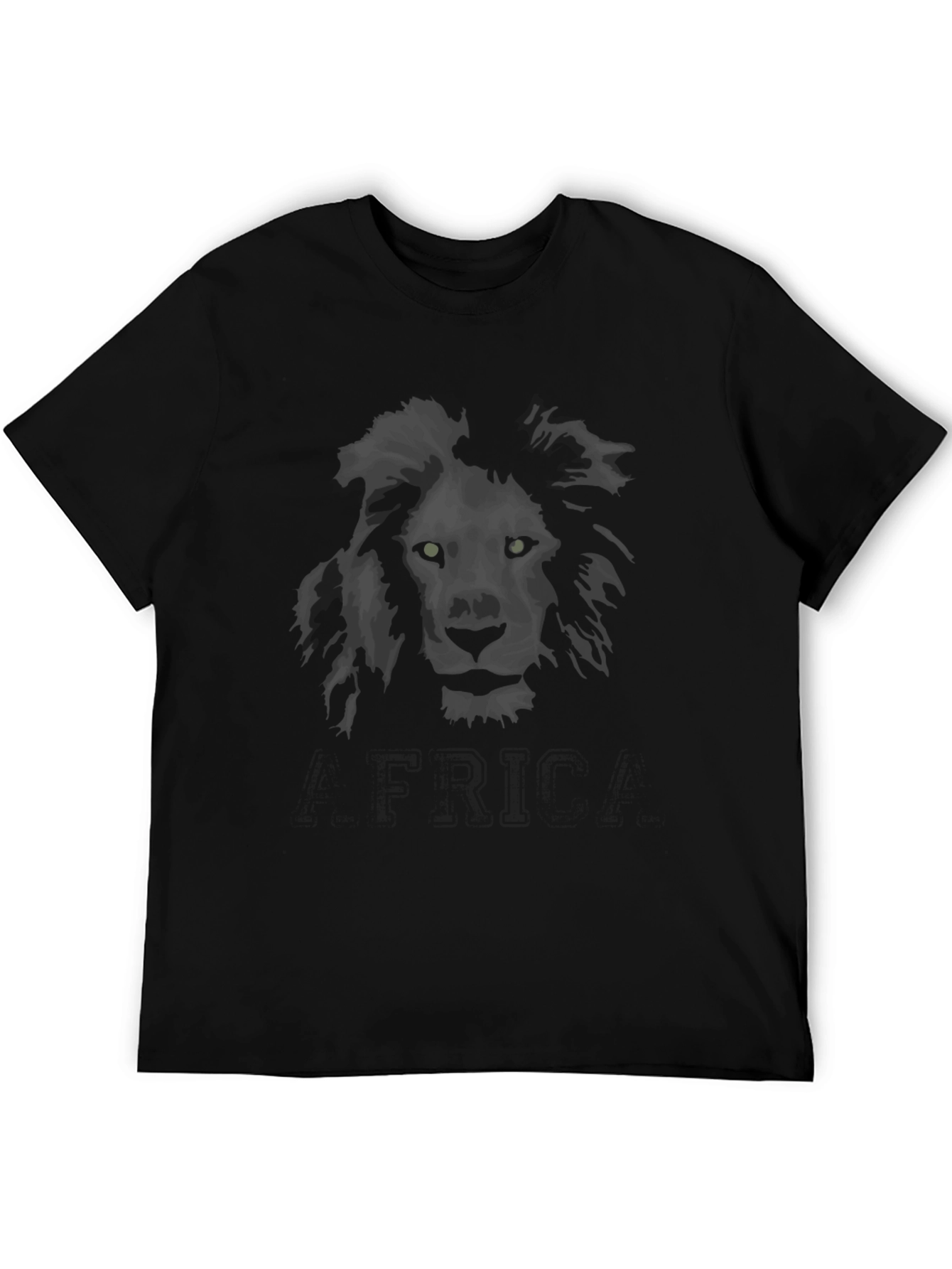 Lion Graphic Black T-Shirt