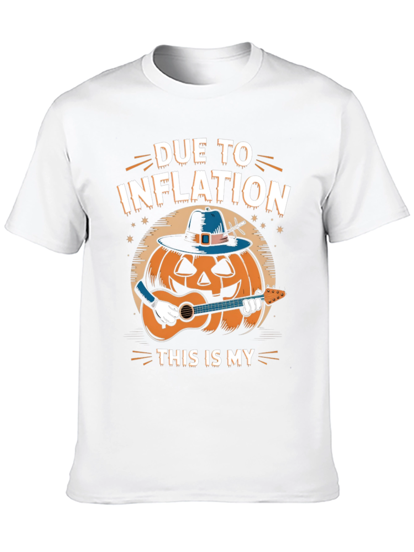 Inflation Pumpkin Guitarist T-Shirt