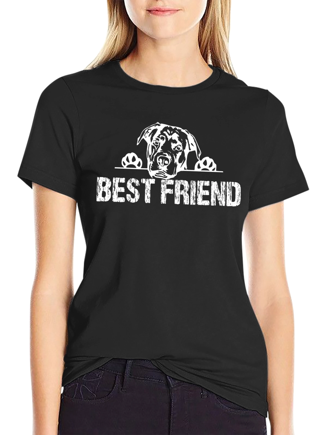 Best Friend Dog Graphic Tee - Unisex Cotton T-Shirt