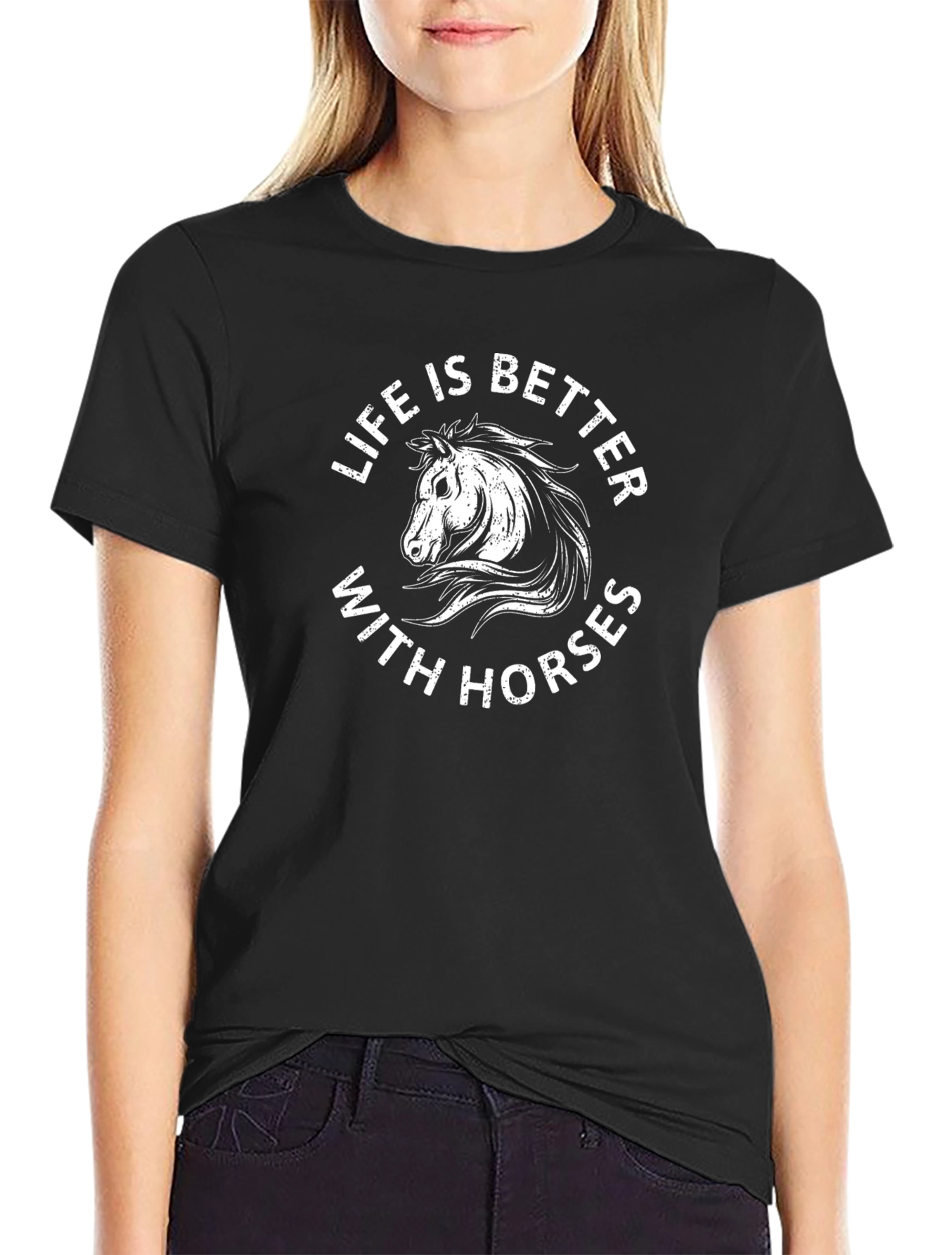 Life Is Better With Horses Graphic Tee