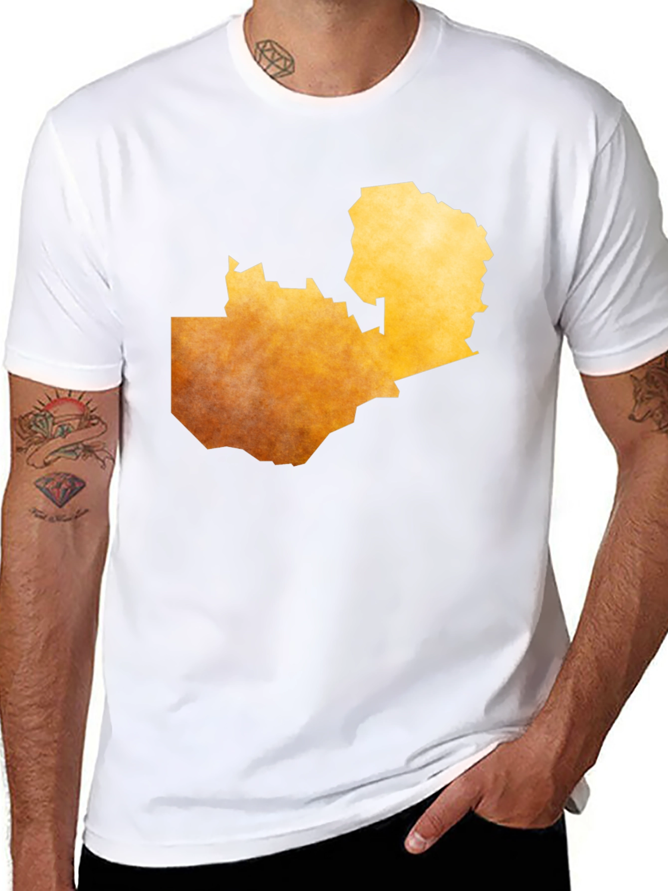 Zambia Map T-Shirt - Unique African Country Design