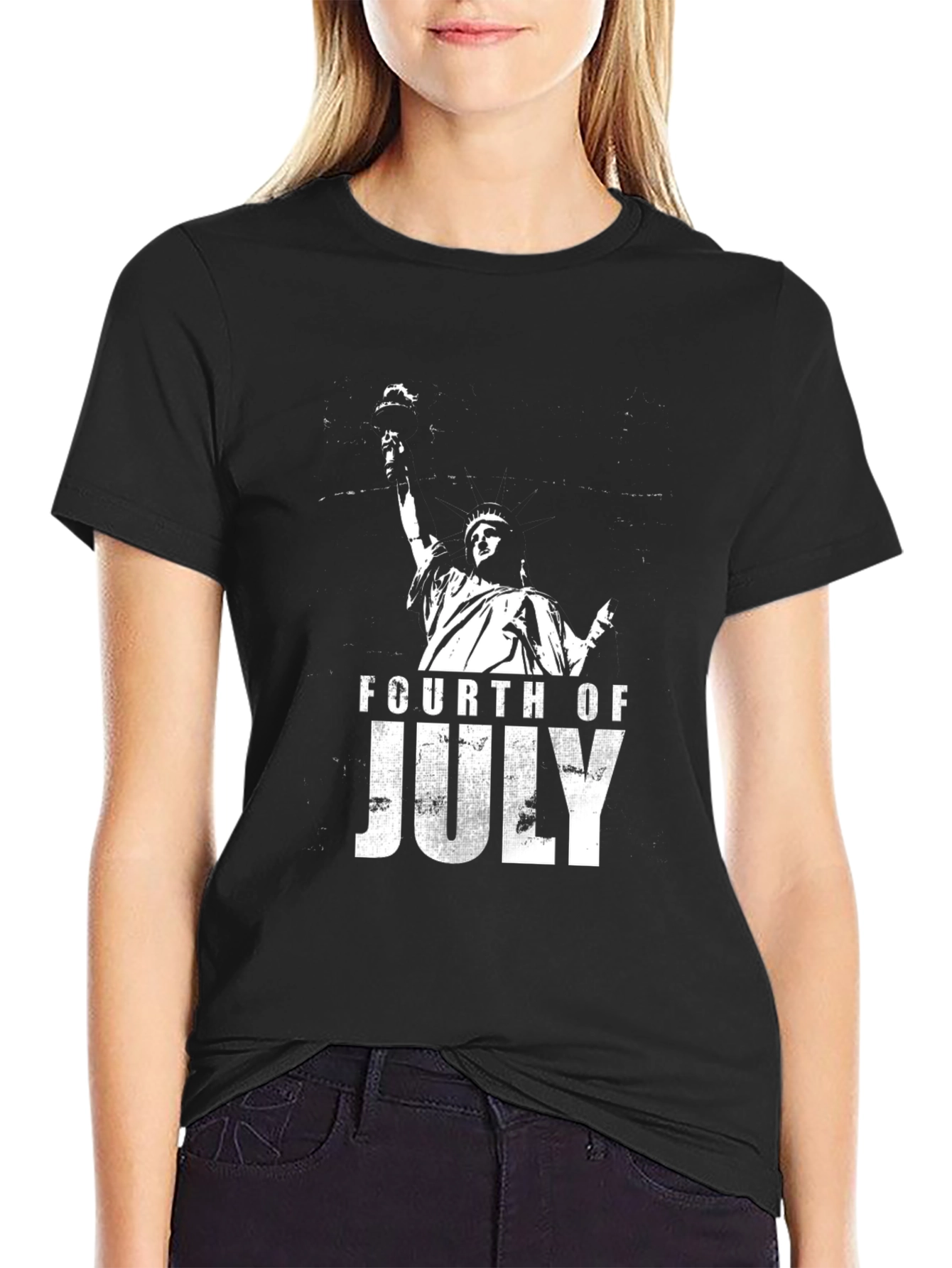Statue of Liberty 4th of July Graphic Tee