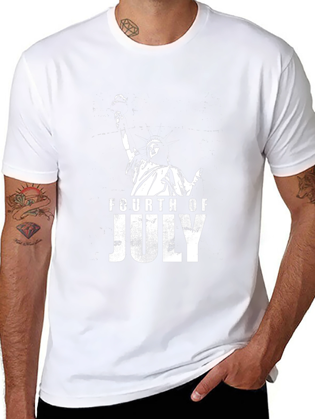 Statue of Liberty 4th of July Graphic Tee