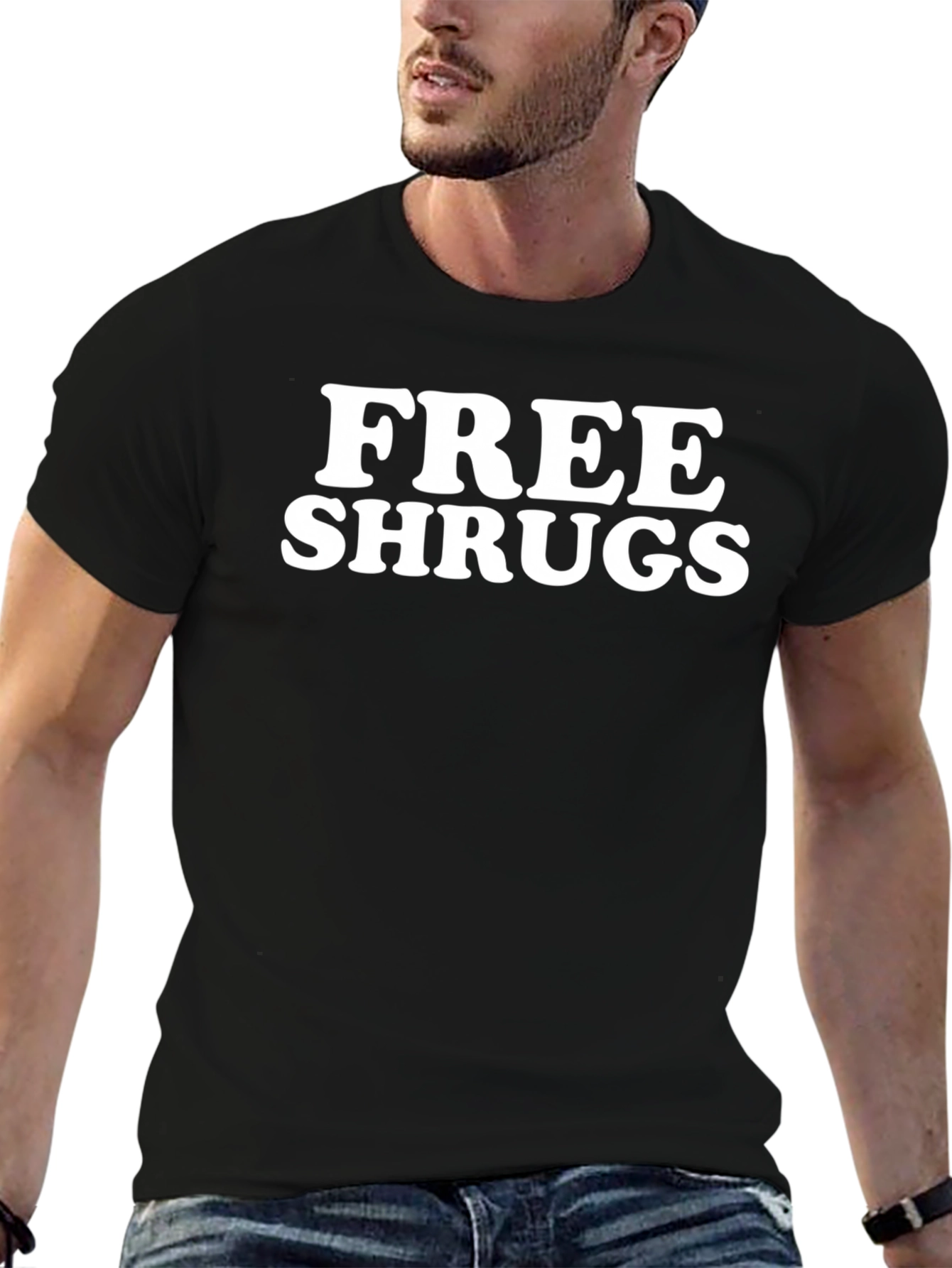 Free Shrugs Funny Graphic Tee