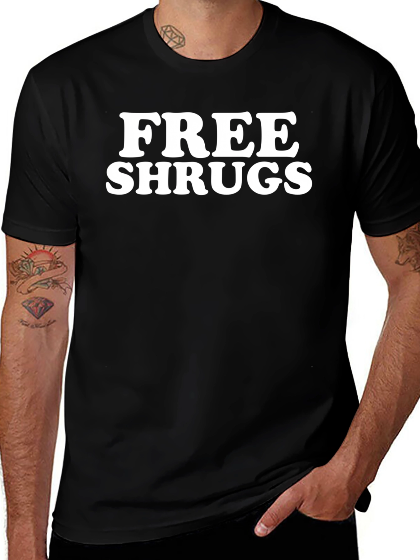 Free Shrugs Funny Graphic Tee