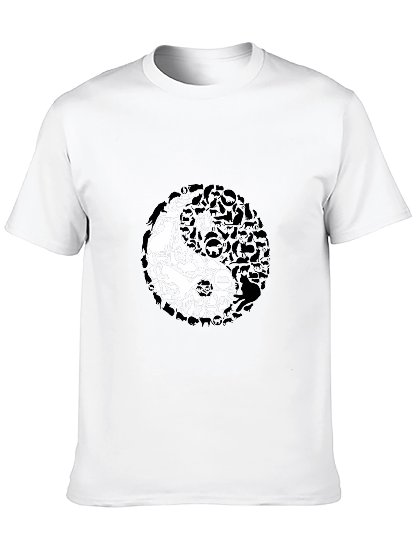 Yin Yang Cats T-Shirt - Balance & Harmony