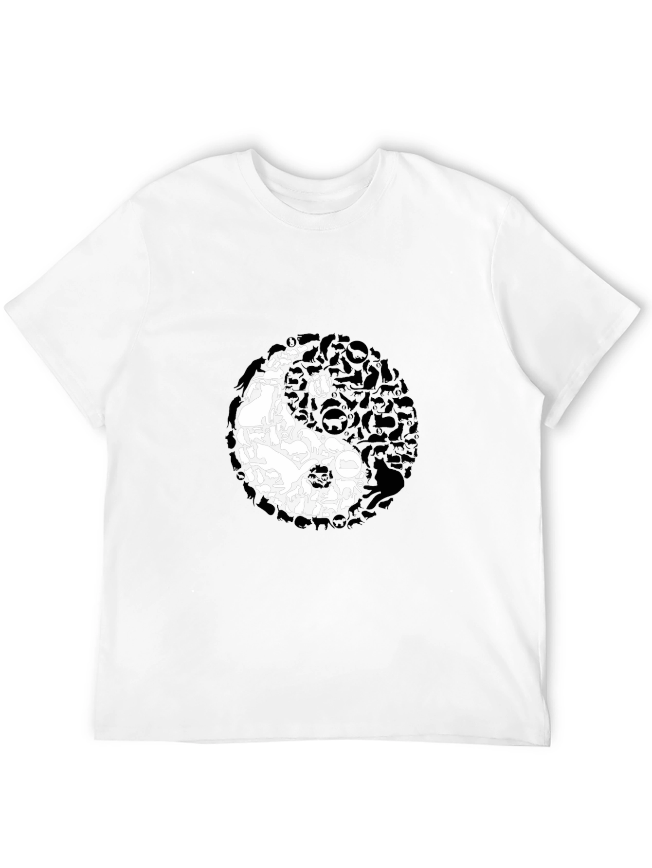 Yin Yang Cats T-Shirt - Balance & Harmony
