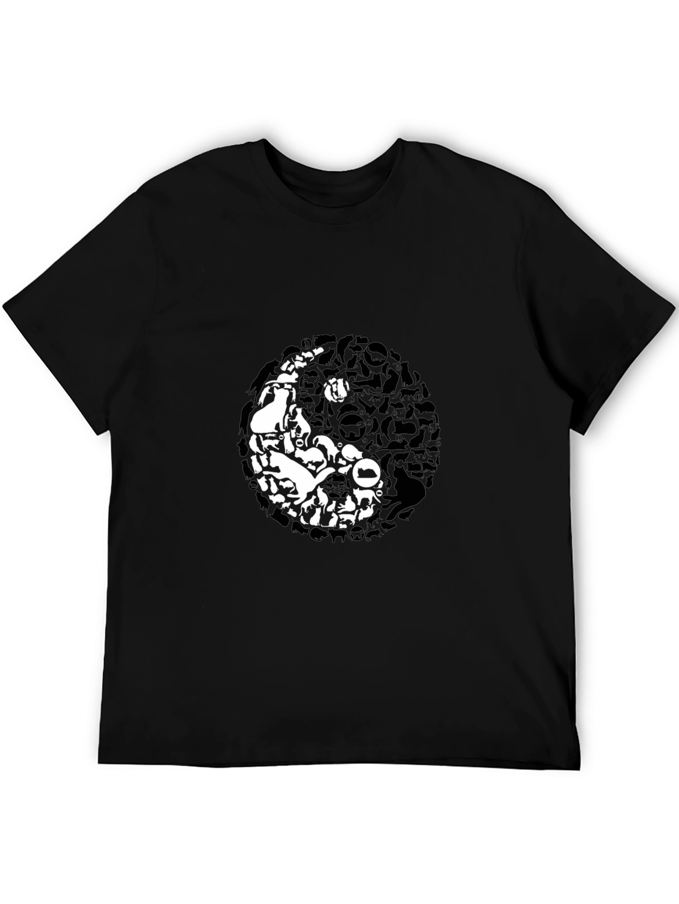 Yin Yang Cats T-Shirt - Balance & Harmony