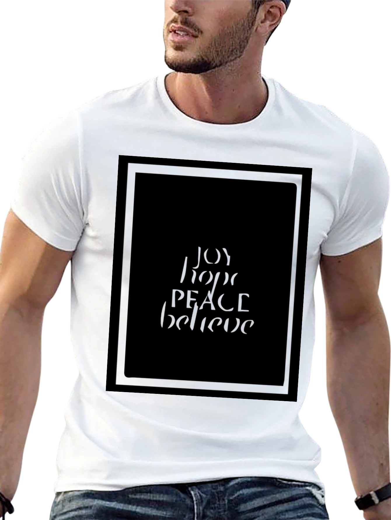 Joy Hope Peace Believe Graphic Tee