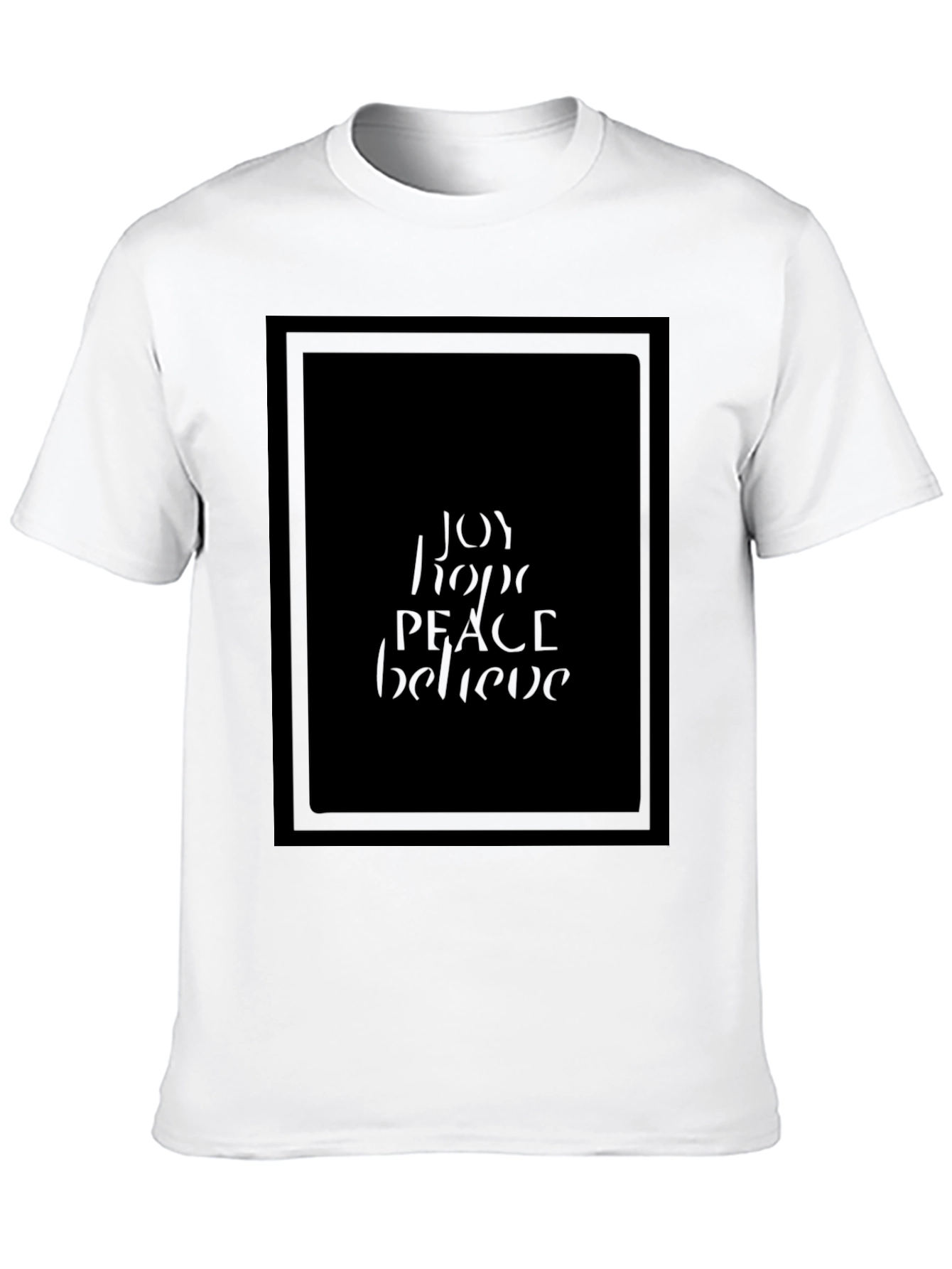 Joy Hope Peace Believe Graphic Tee