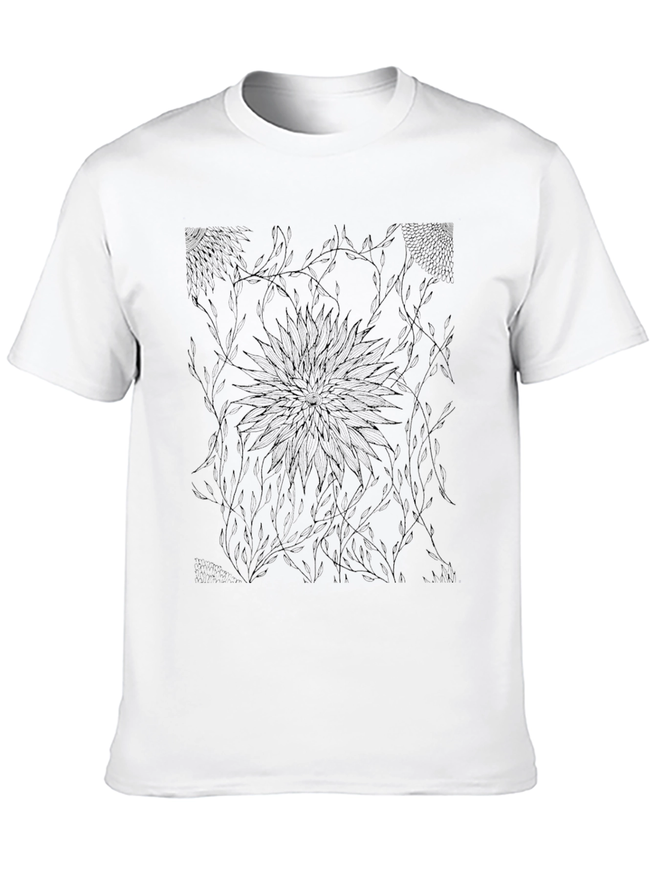 Abstract Black Graphic Tee