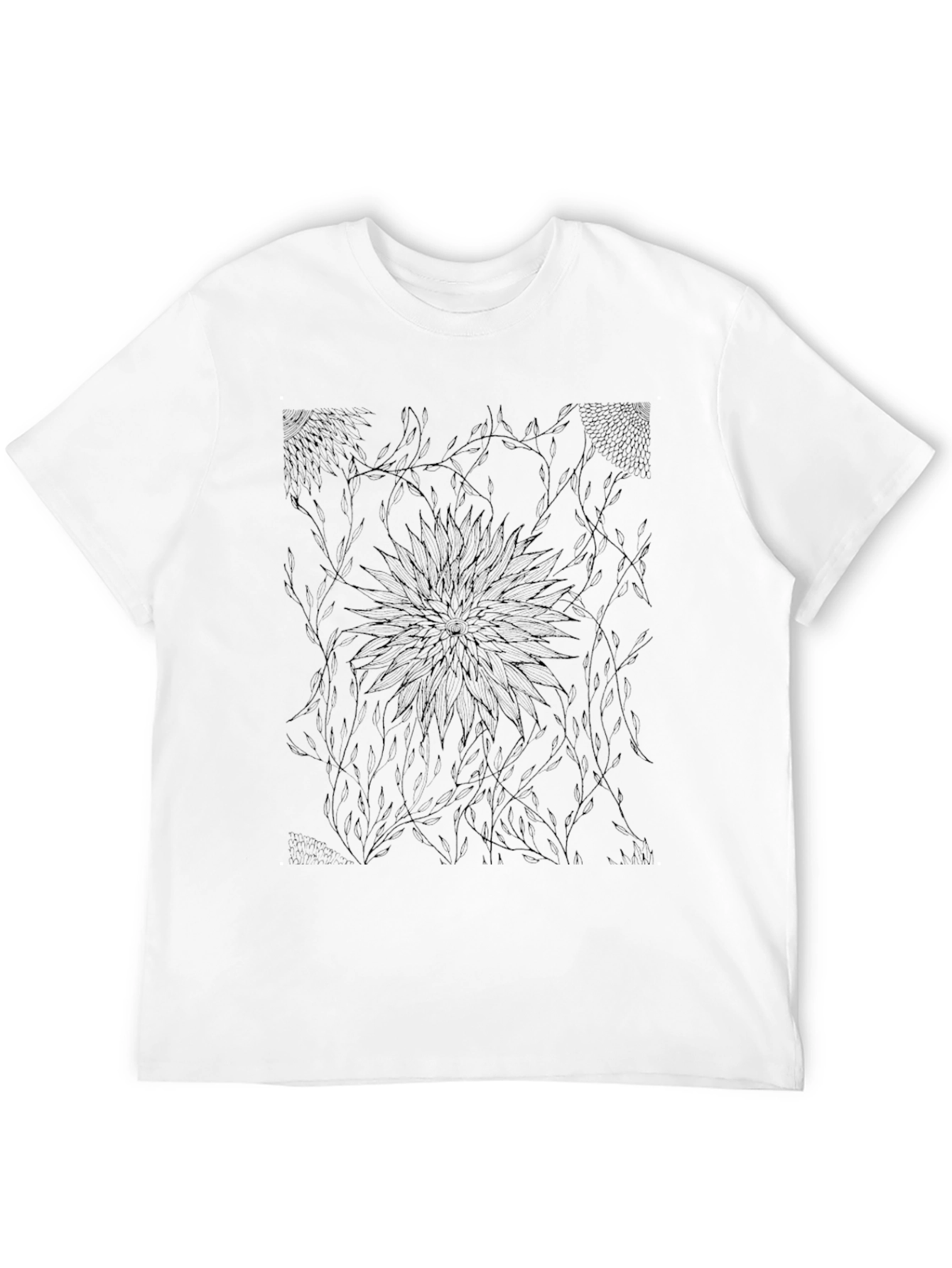 Abstract Black Graphic Tee