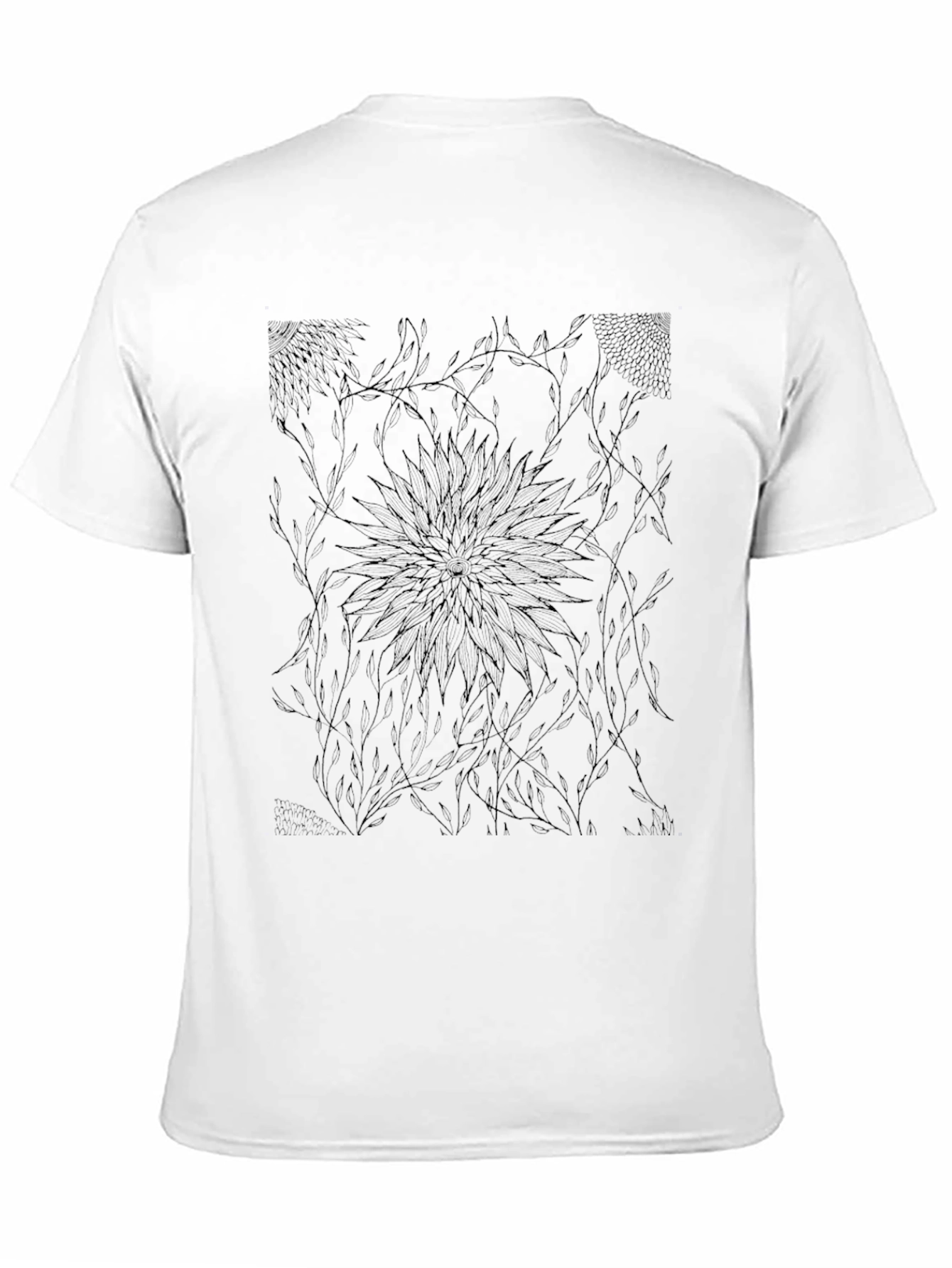 Abstract Black Graphic Tee