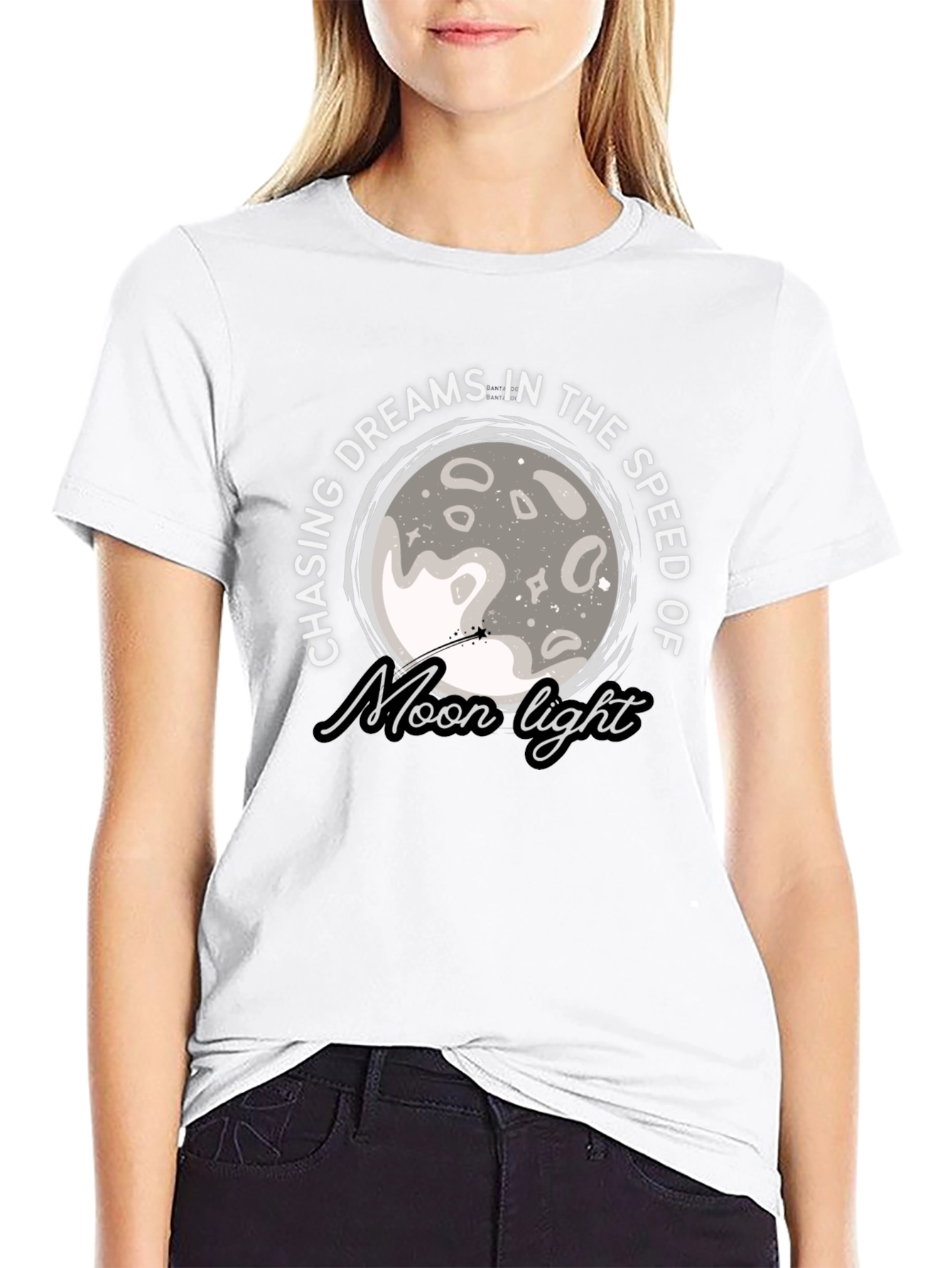 Chasing Dreams Moon Light Graphic T-Shirt