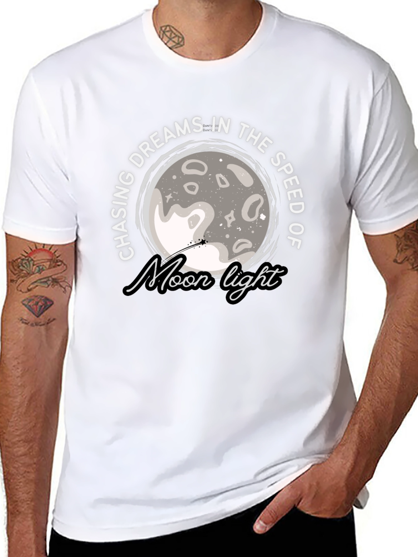 Chasing Dreams Moon Light Graphic T-Shirt