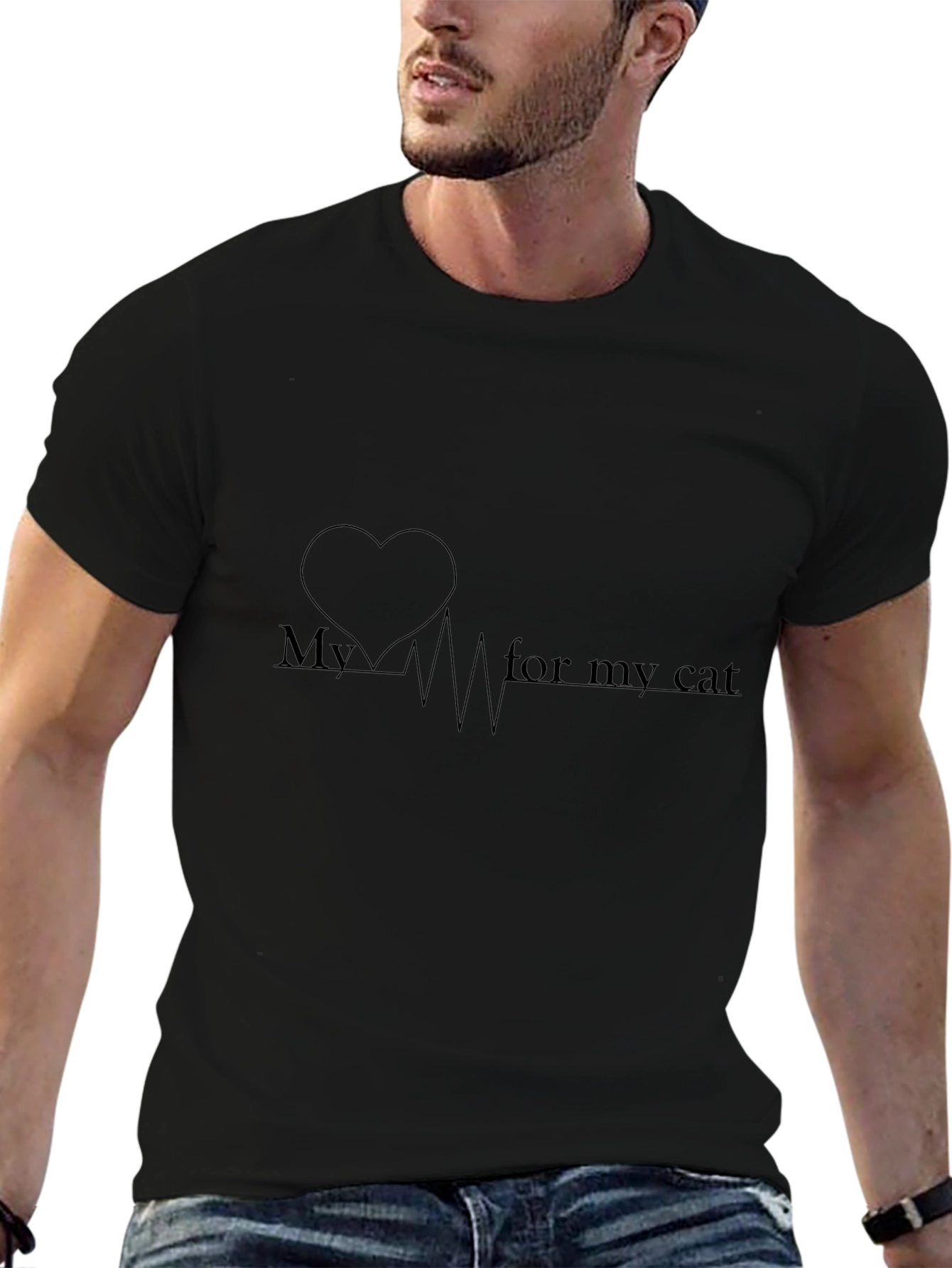 My Heart for My Cat Graphic Tee