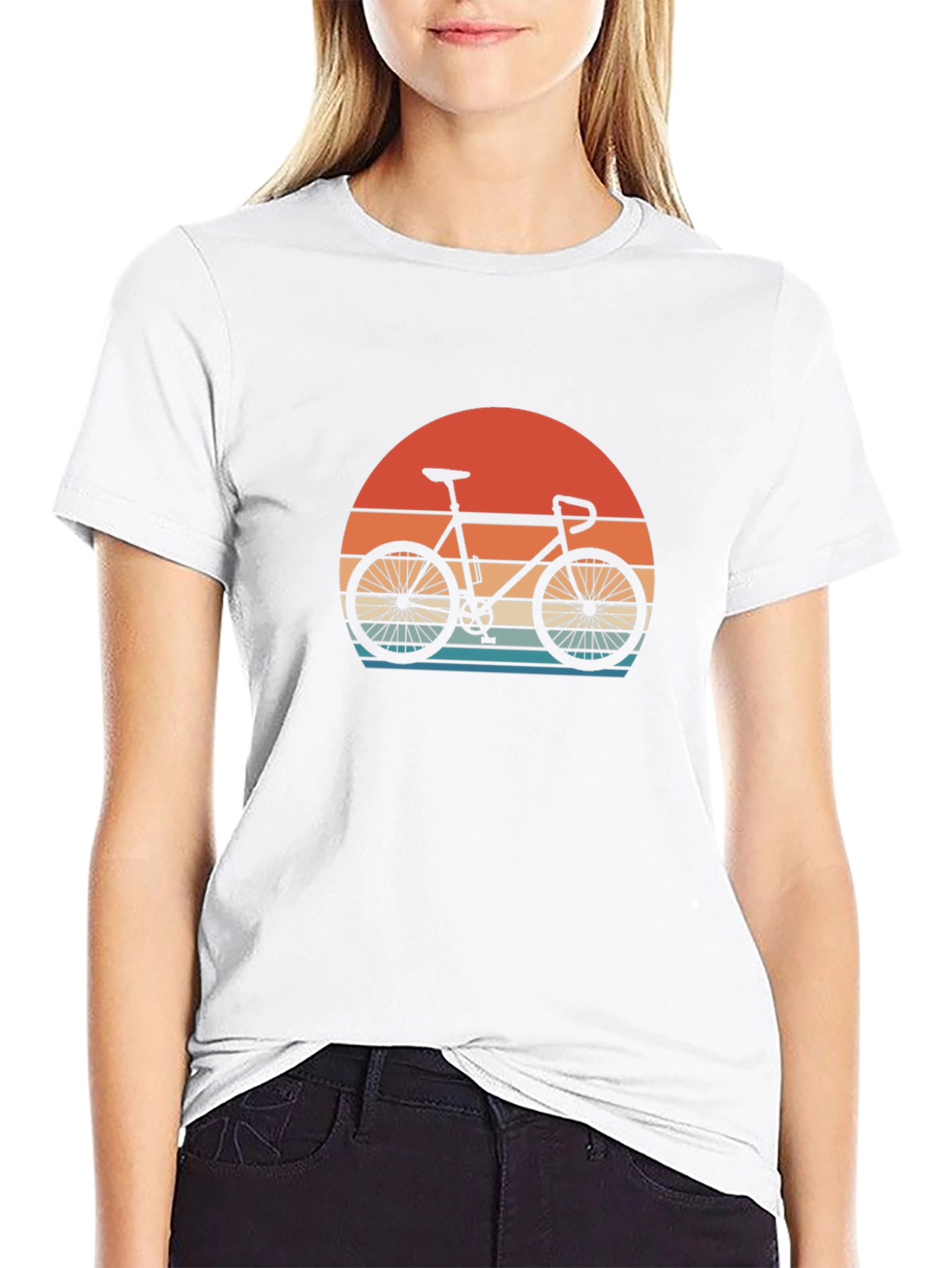 Retro Sunset Bike Graphic Tee
