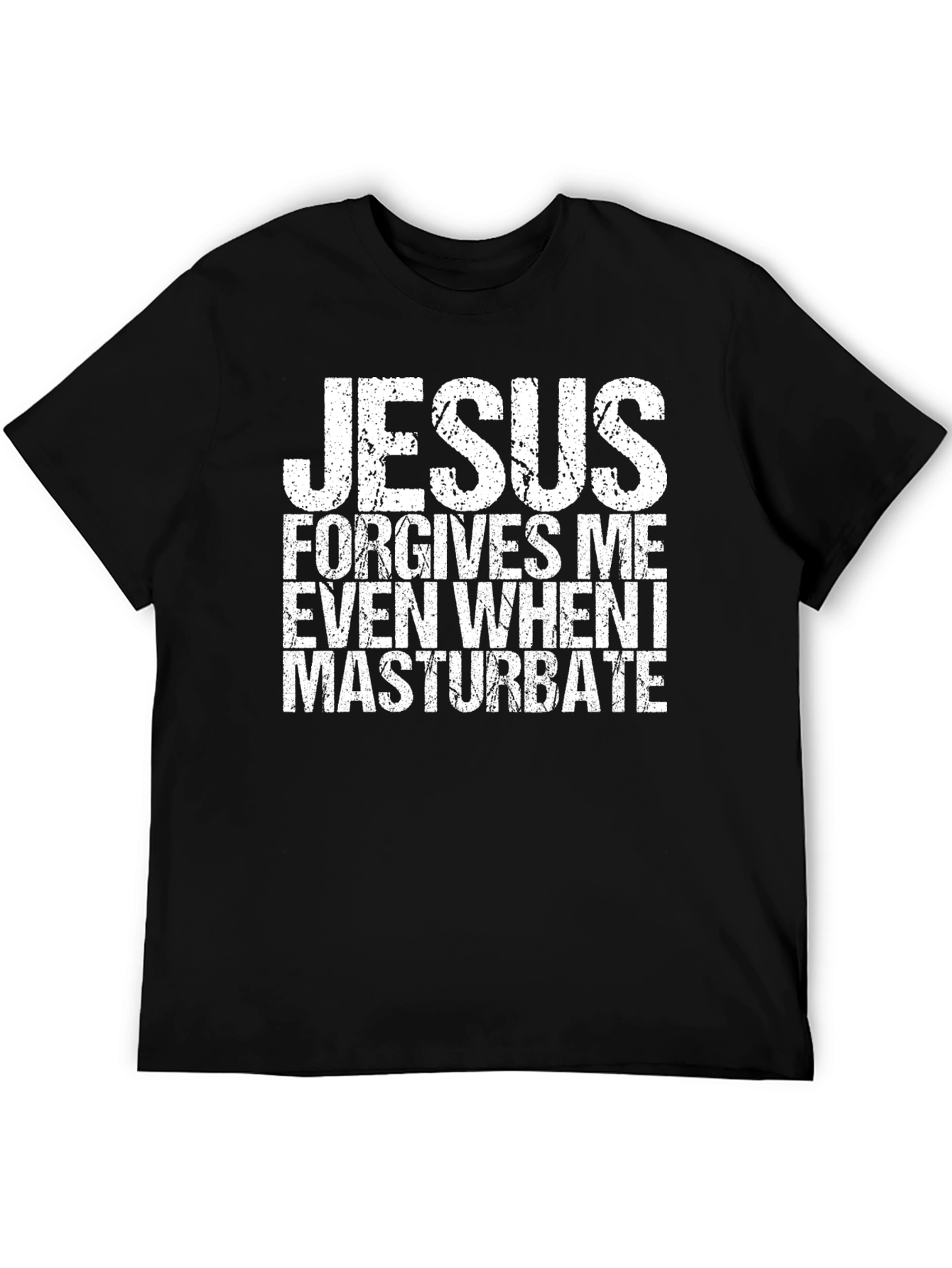 Jesus Forgives Me Black T-Shirt