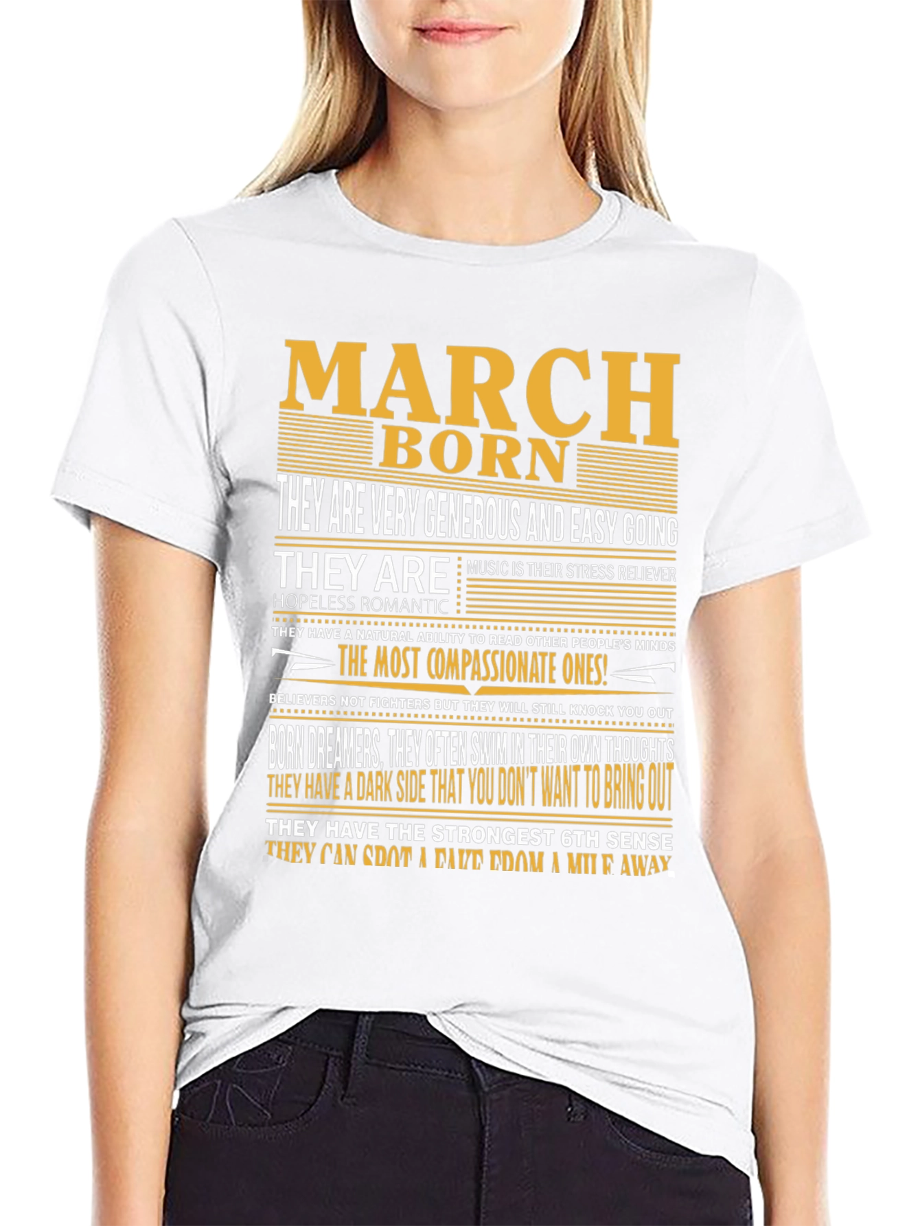 March Born Zodiac T-Shirt