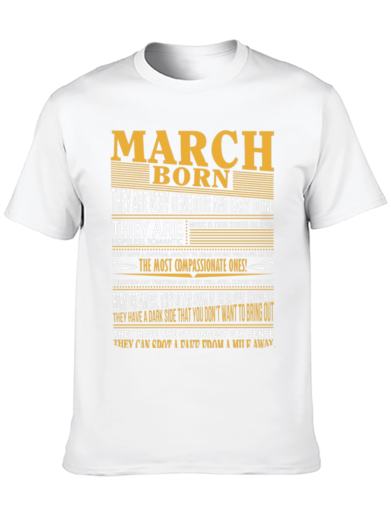 March Born Zodiac T-Shirt