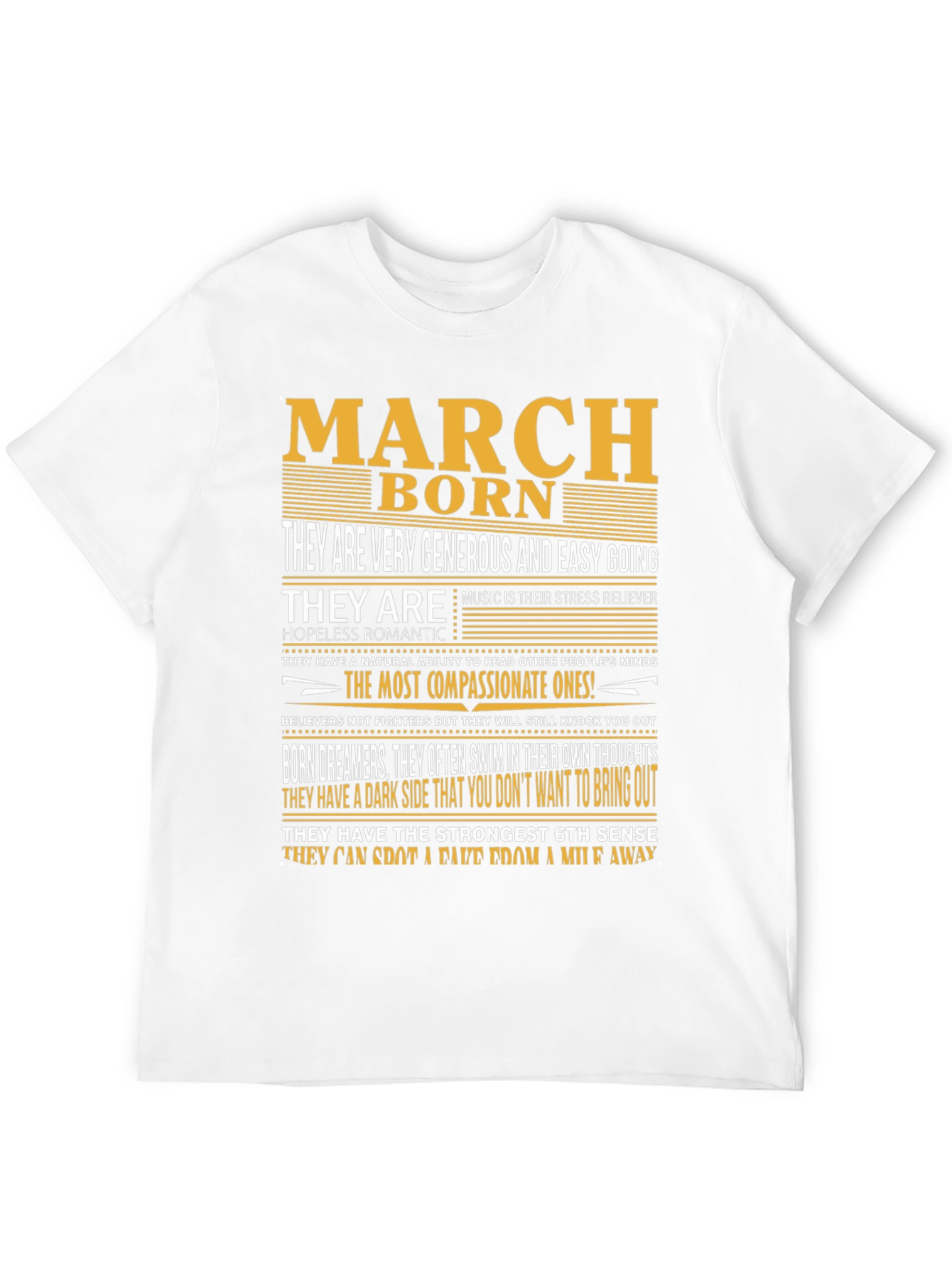 March Born Zodiac T-Shirt