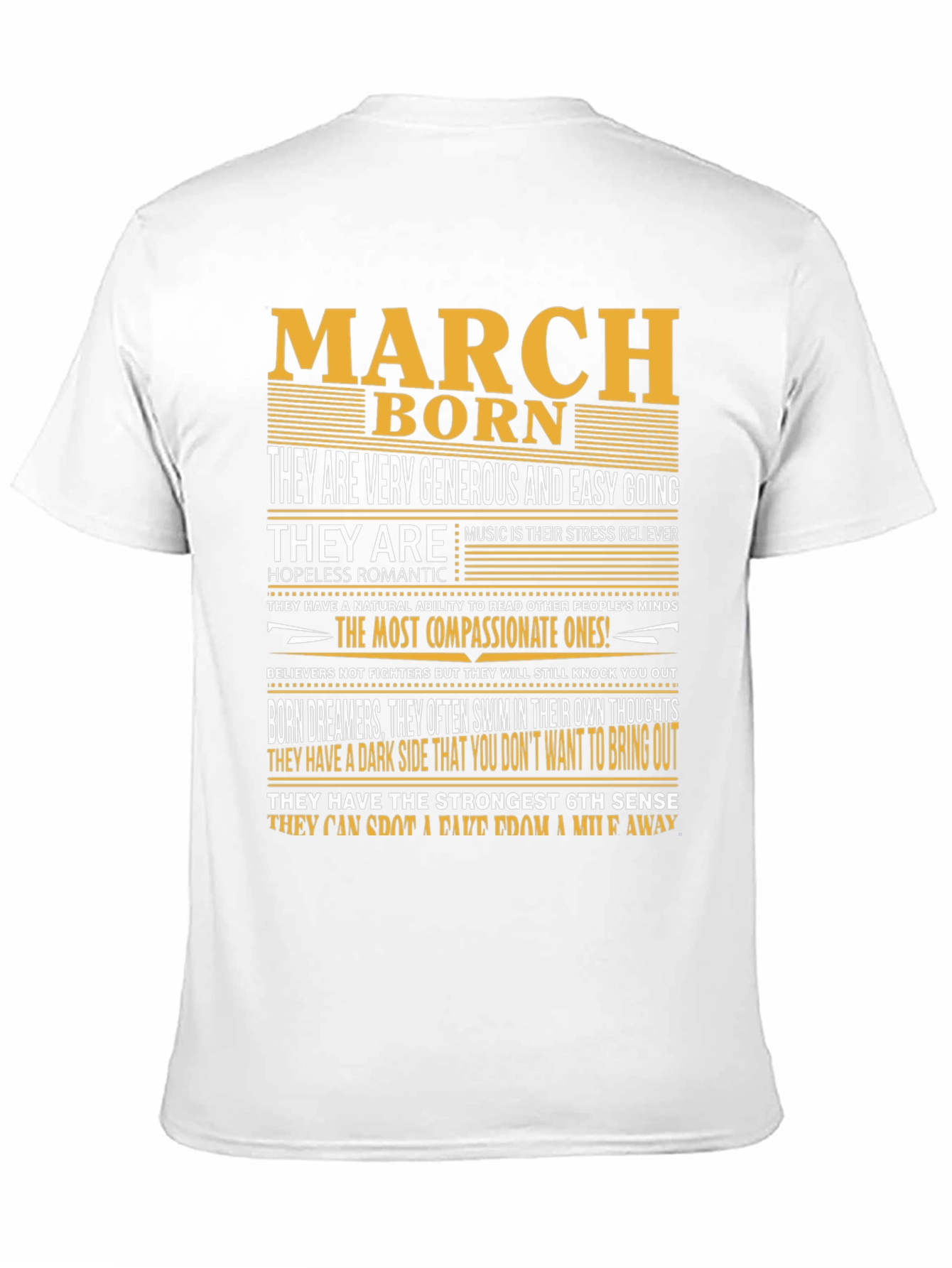 March Born Zodiac T-Shirt