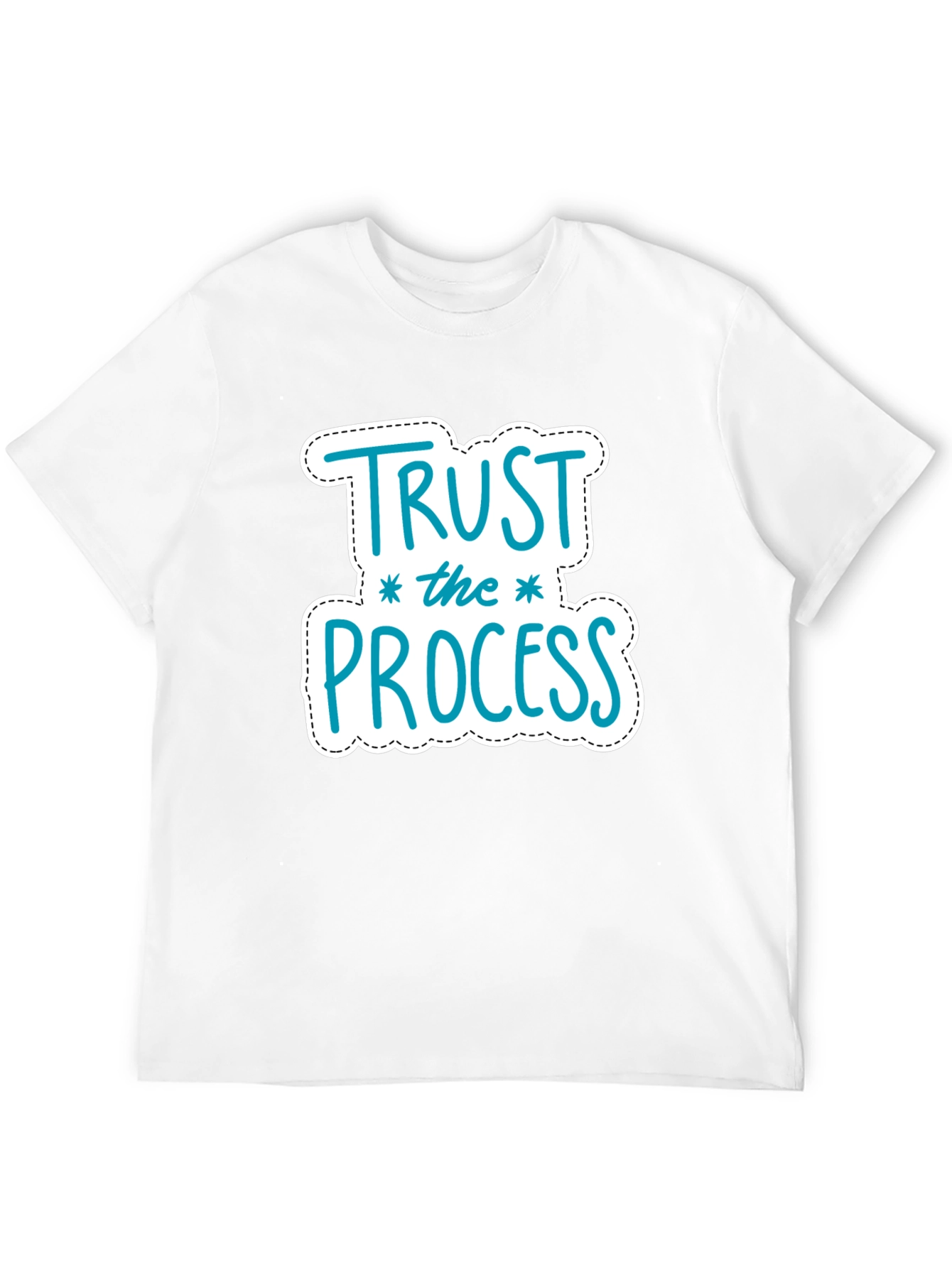 Trust the Process Graphic Tee - Motivational Black T-Shirt