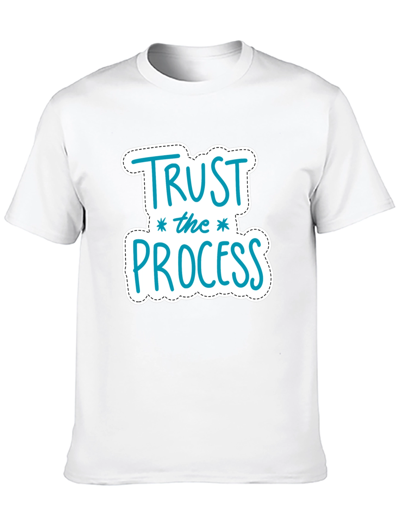 Trust the Process Graphic Tee - Motivational Black T-Shirt