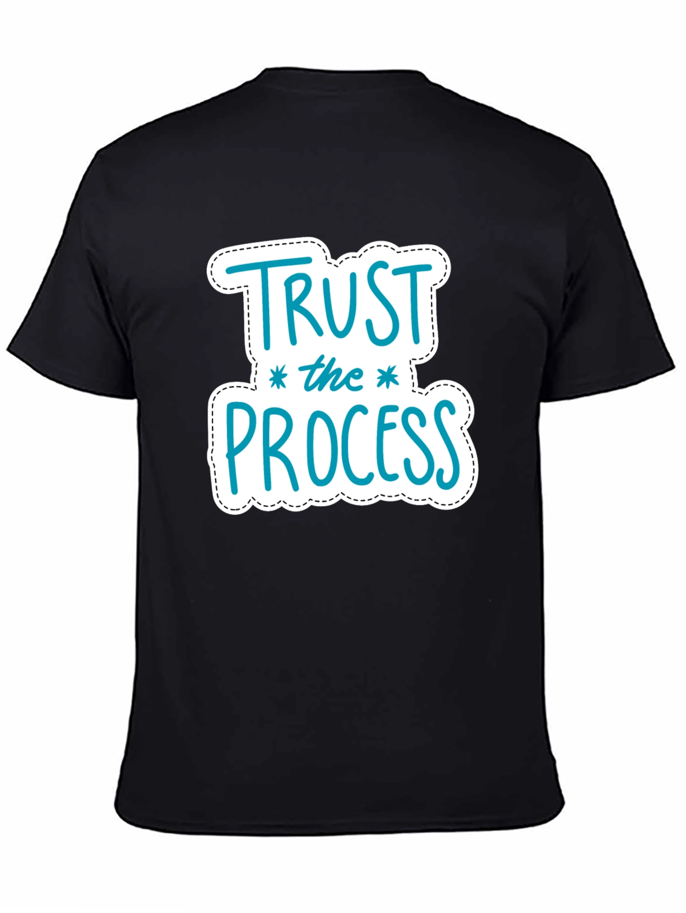Trust the Process Graphic Tee - Motivational Black T-Shirt