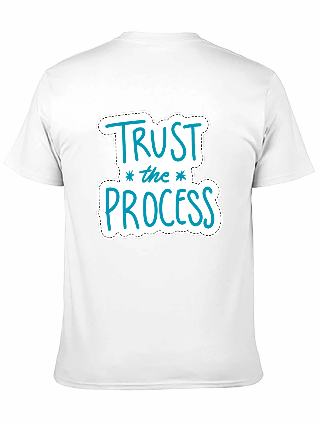 Trust the Process Graphic Tee - Motivational Black T-Shirt