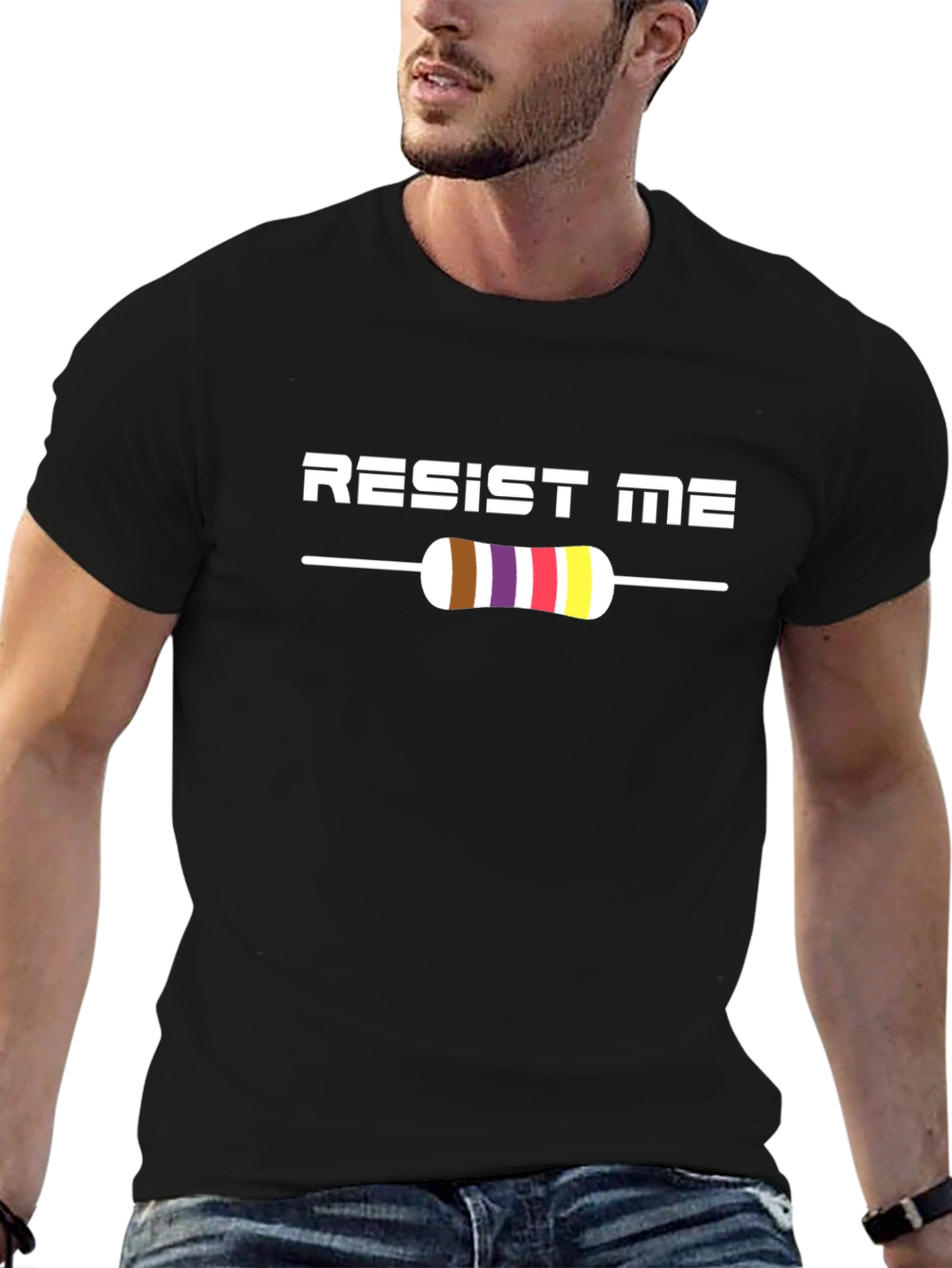 Resist Me T-Shirt - Electronics Humor Tee