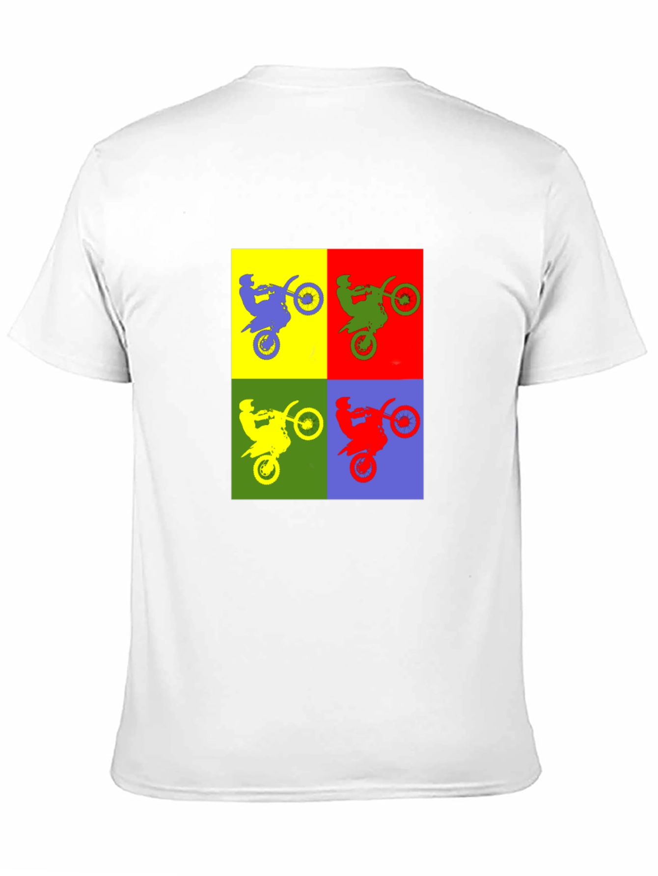 Motorcycle Pop Art T-Shirt - Black