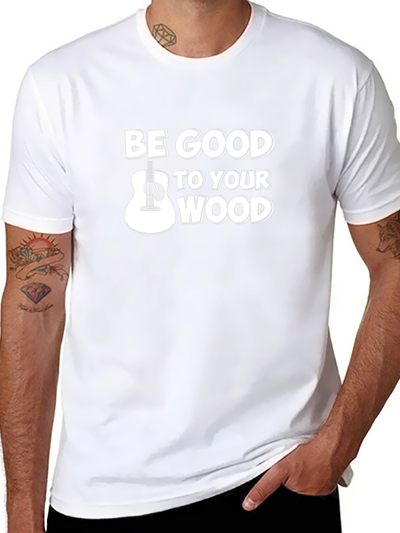 Be Good To Your Wood Guitar T-Shirt