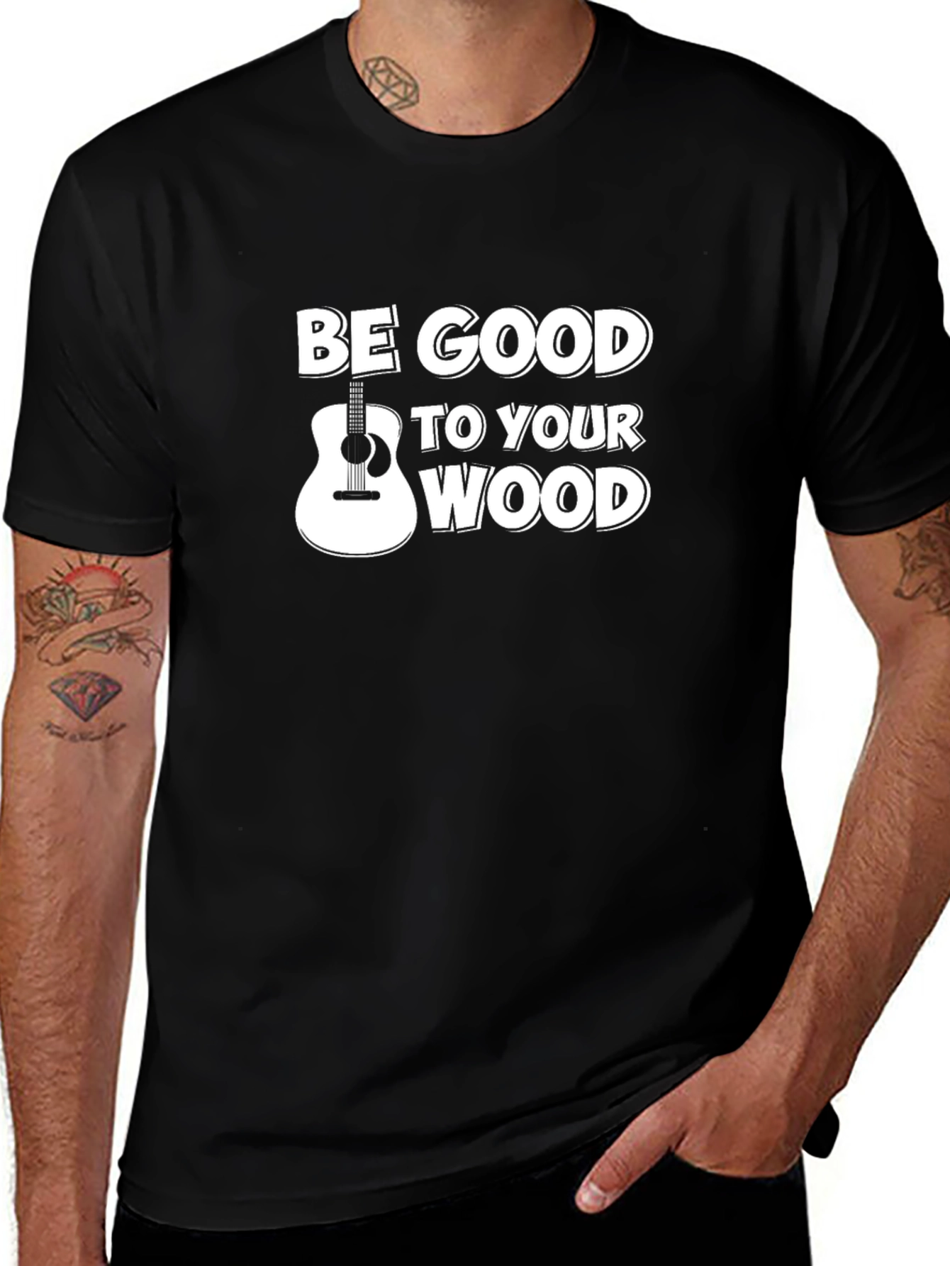 Be Good To Your Wood Guitar T-Shirt