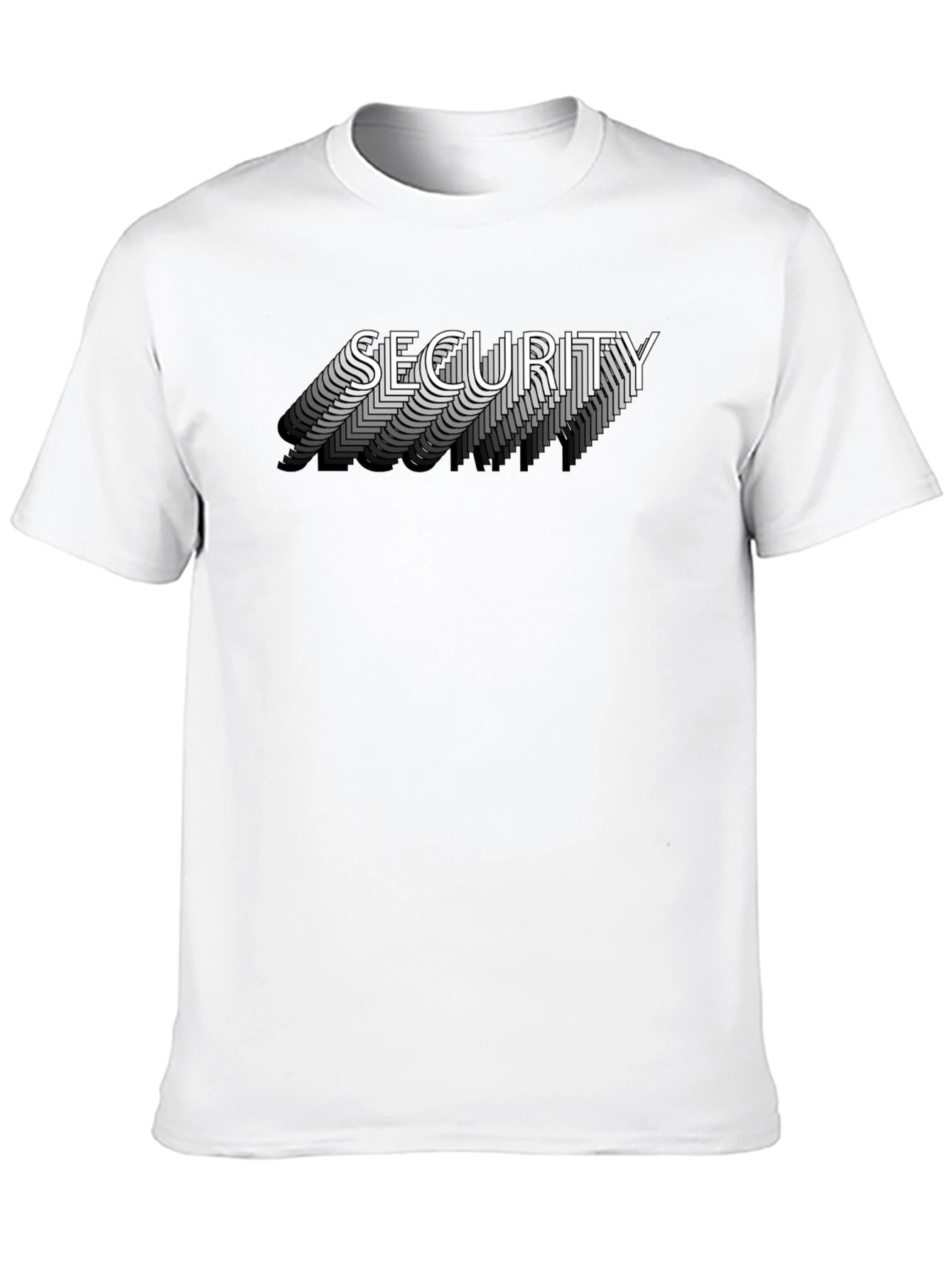 Security Graphic Tee - Cool Layered Shadow Print