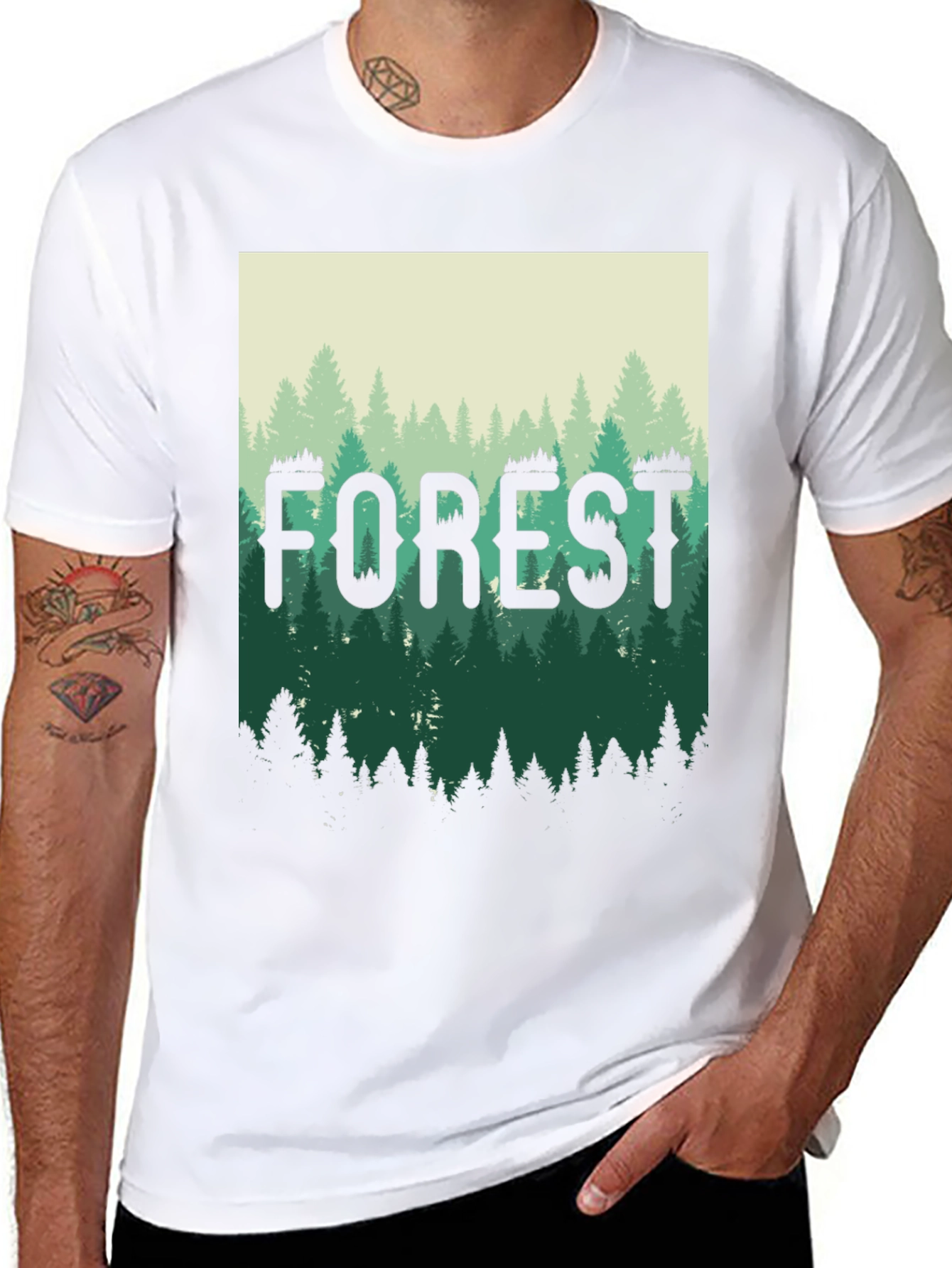 Forest Graphic T-Shirt - Nature Tee