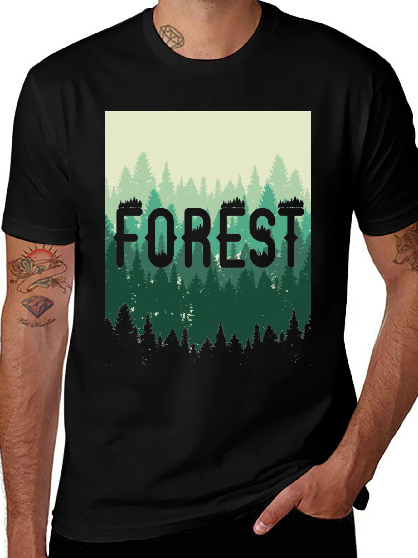 Forest Graphic T-Shirt - Nature Tee