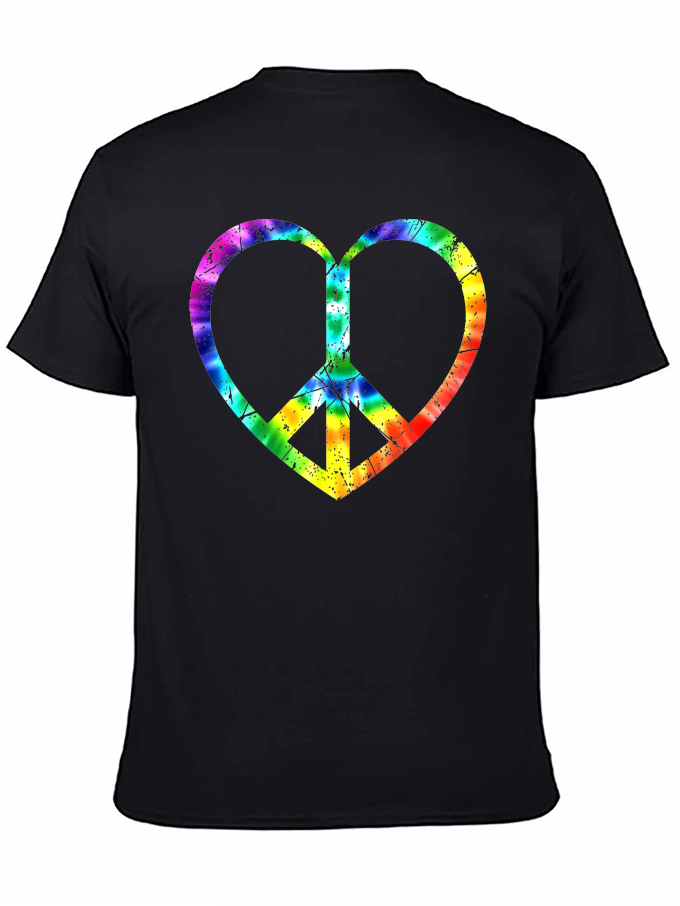 Peace Heart Tie-Dye Graphic Tee