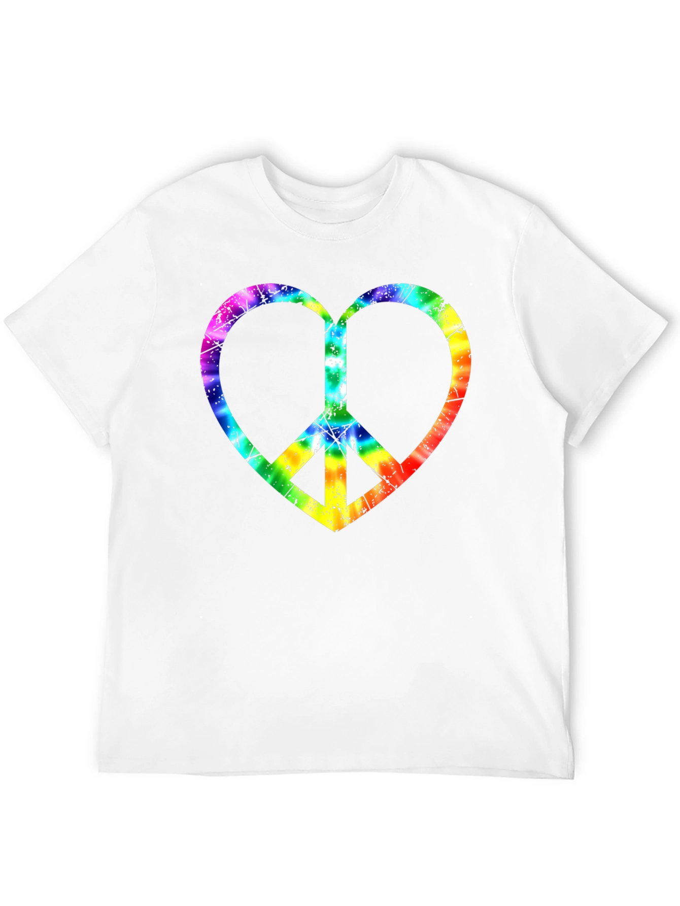 Peace Heart Tie-Dye Graphic Tee