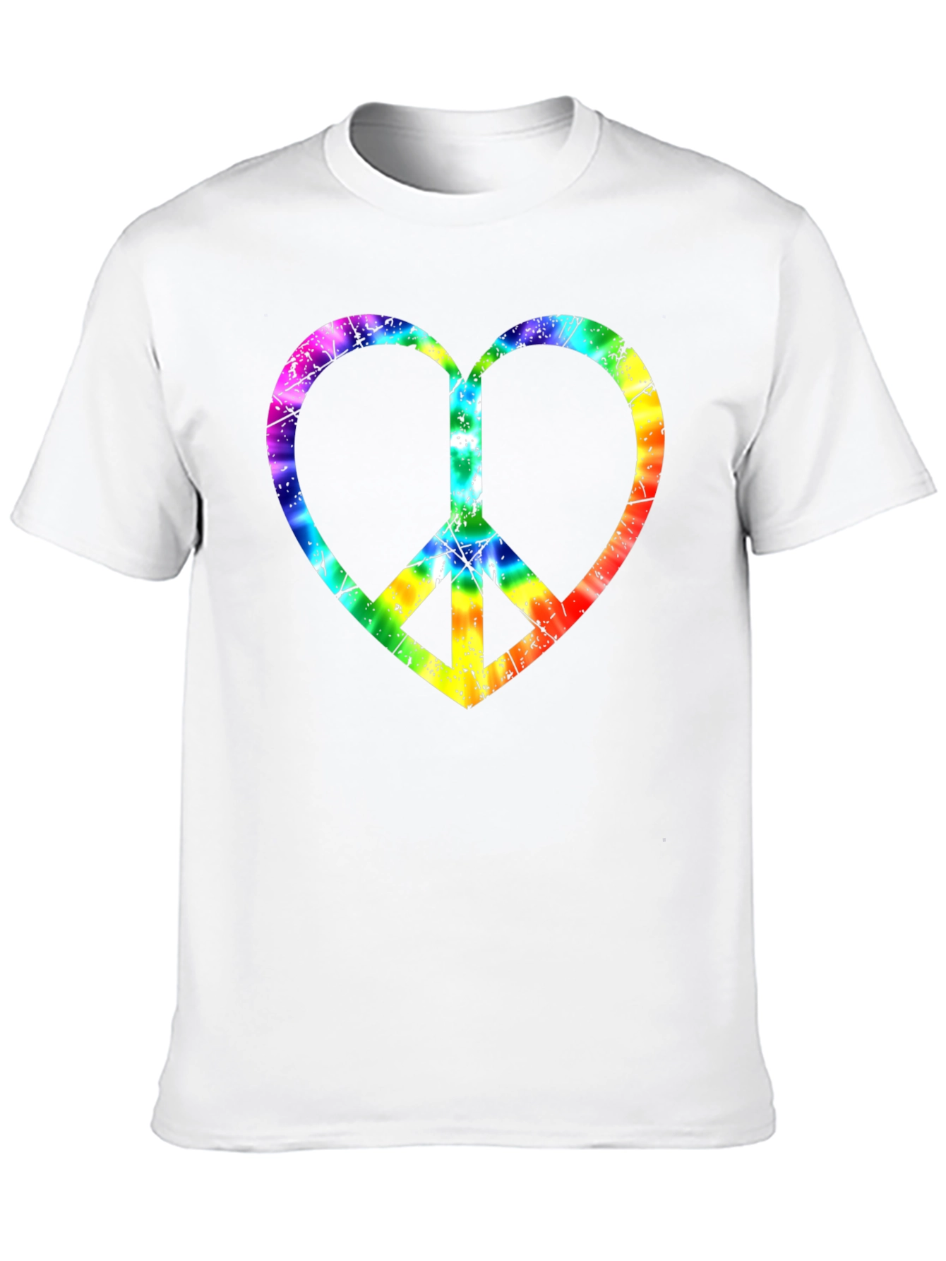 Peace Heart Tie-Dye Graphic Tee