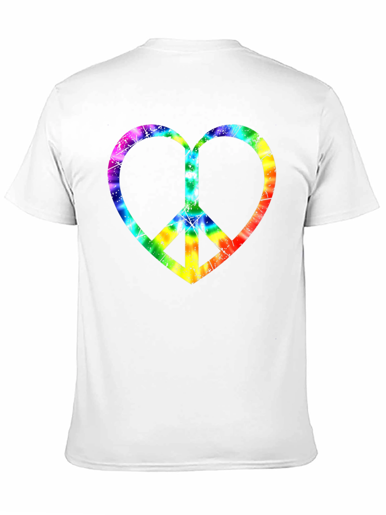 Peace Heart Tie-Dye Graphic Tee
