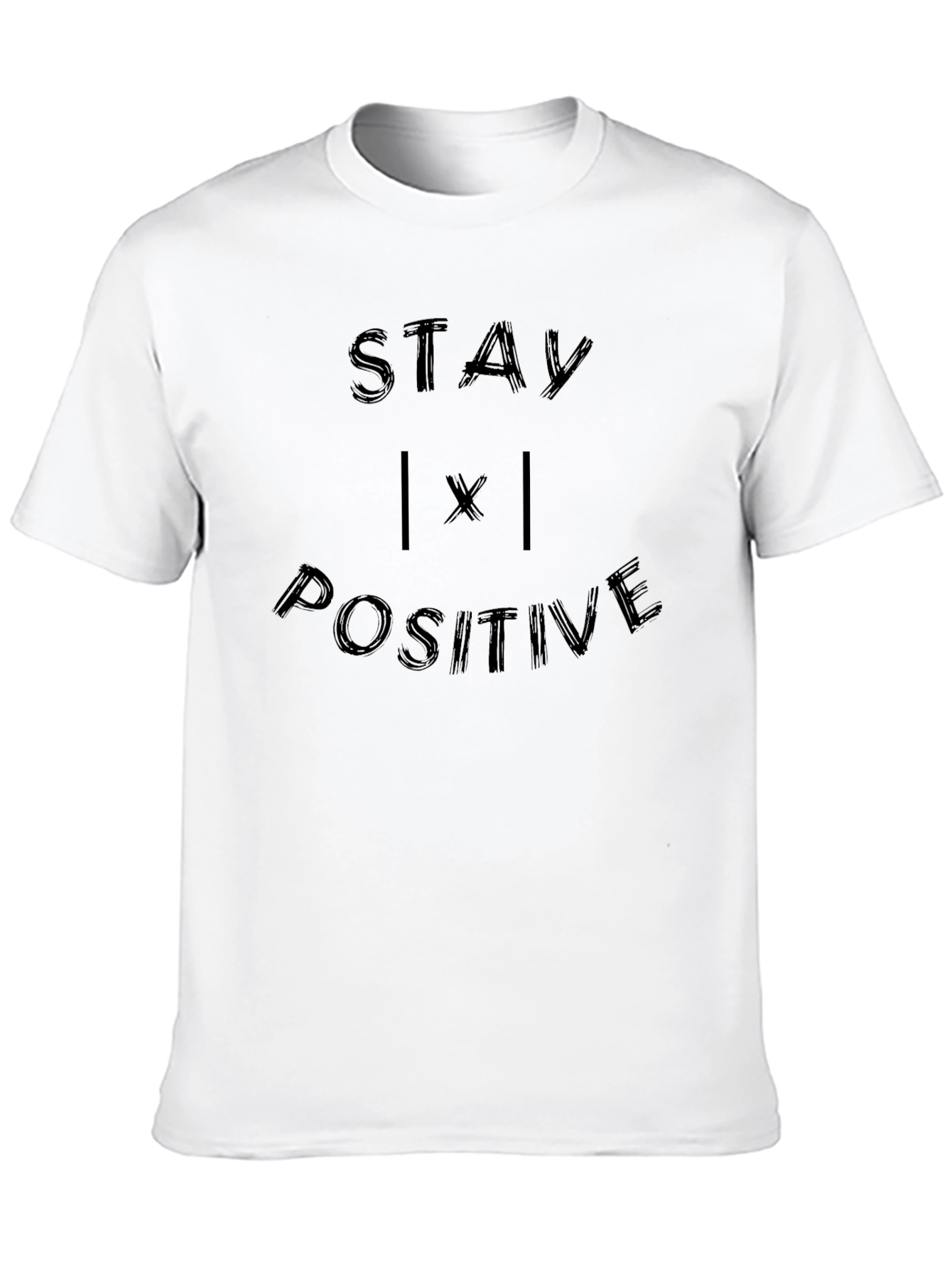 Stay Positive Graphic Tee - Motivational Black T-Shirt